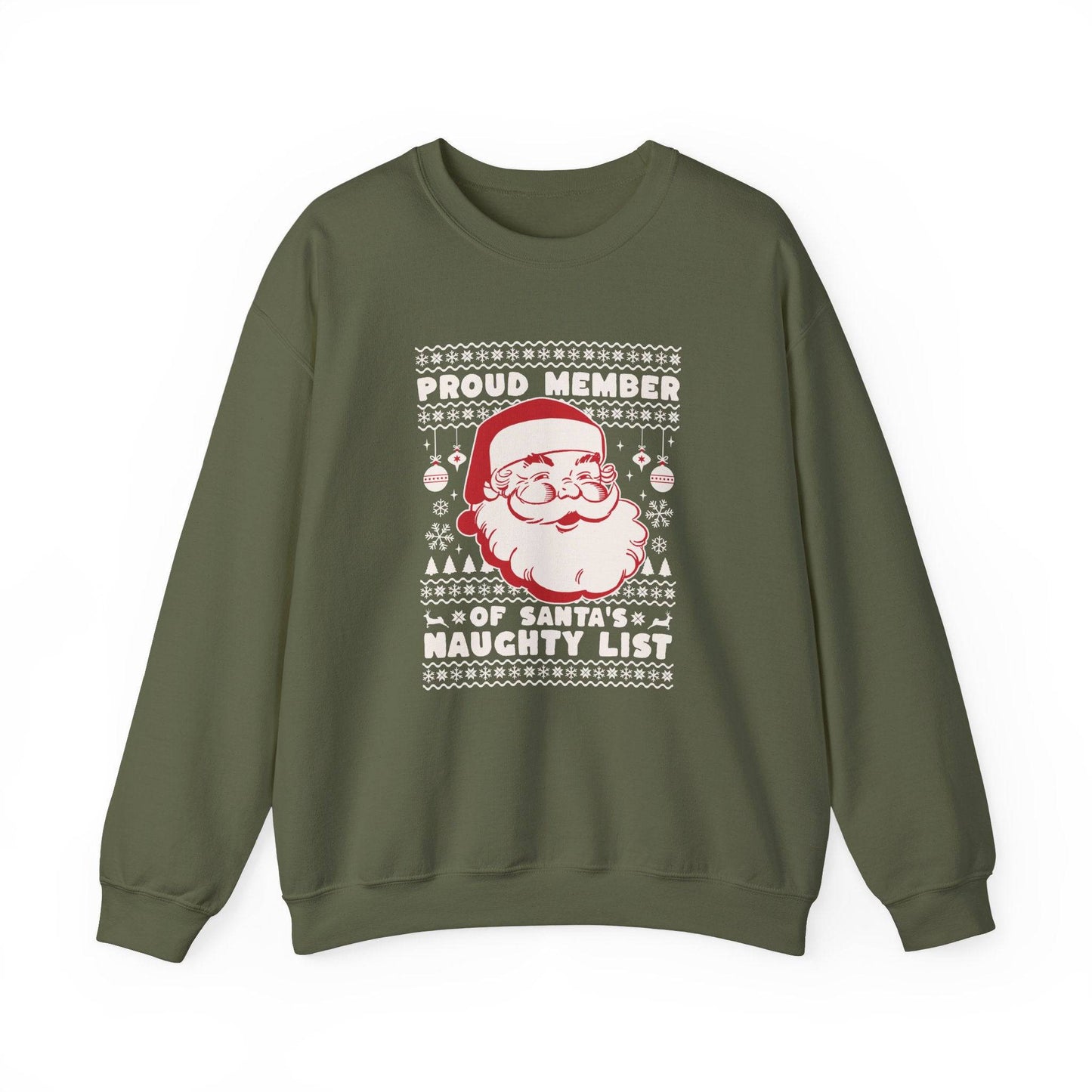Proud Member of Santa's Naughty List Christmas Sweatshirt - Goateez Style
