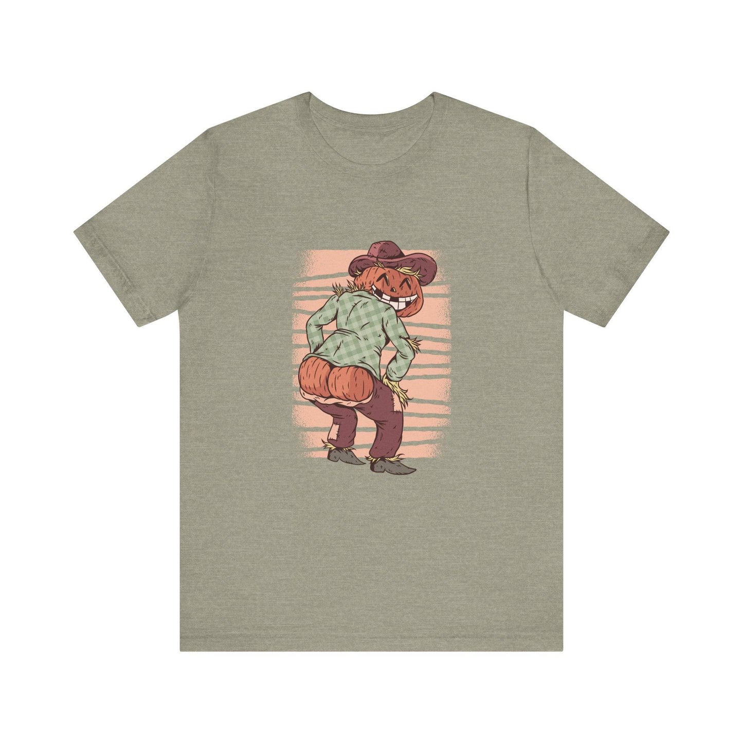 Pumpkin Scarecrow Halloween T-Shirt - Quirky Fall Harvest Tee - Goateez Style