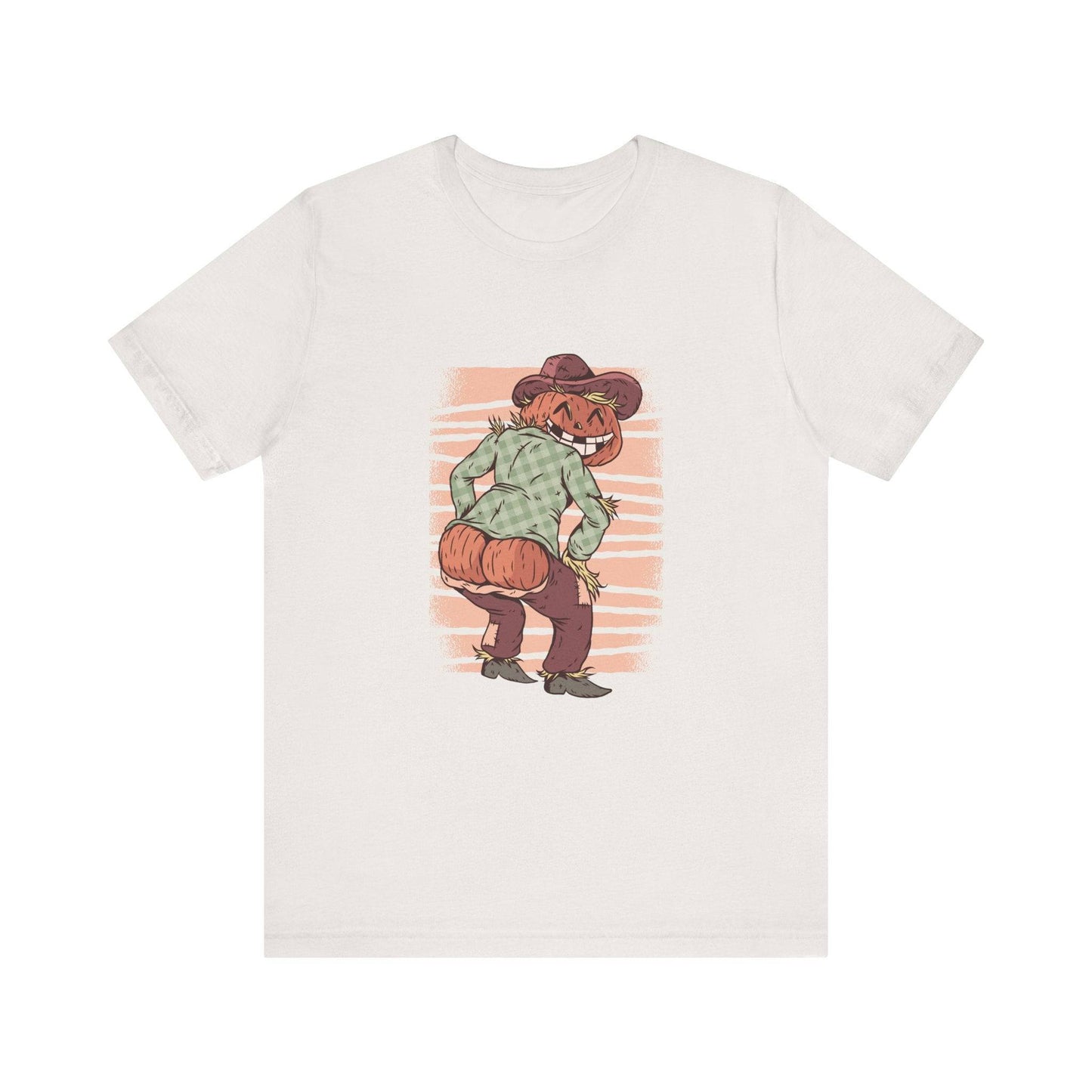 Pumpkin Scarecrow Halloween T-Shirt - Quirky Fall Harvest Tee - Goateez Style