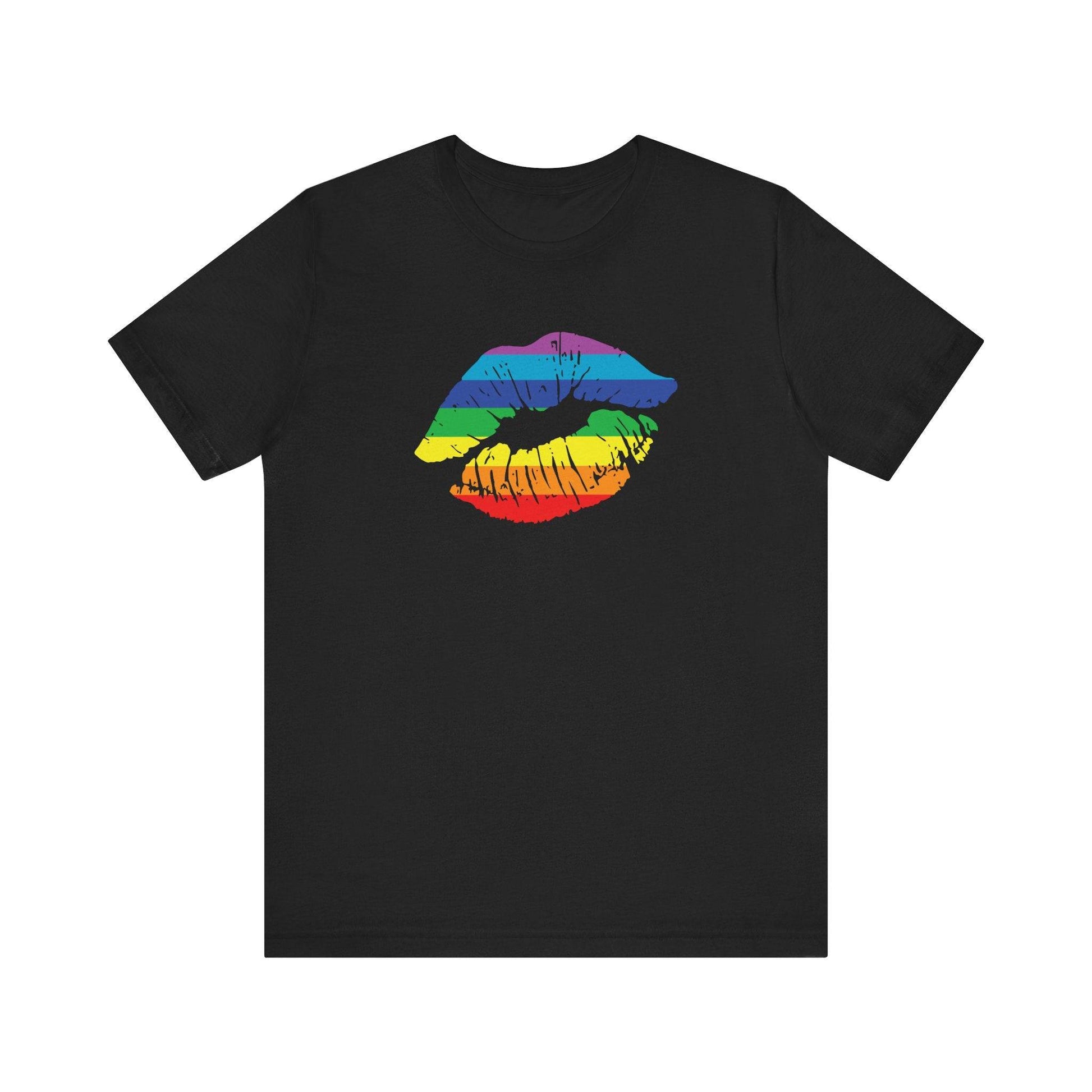 Rainbow Lips LGBTQ Pride T-Shirt - Goateez Style