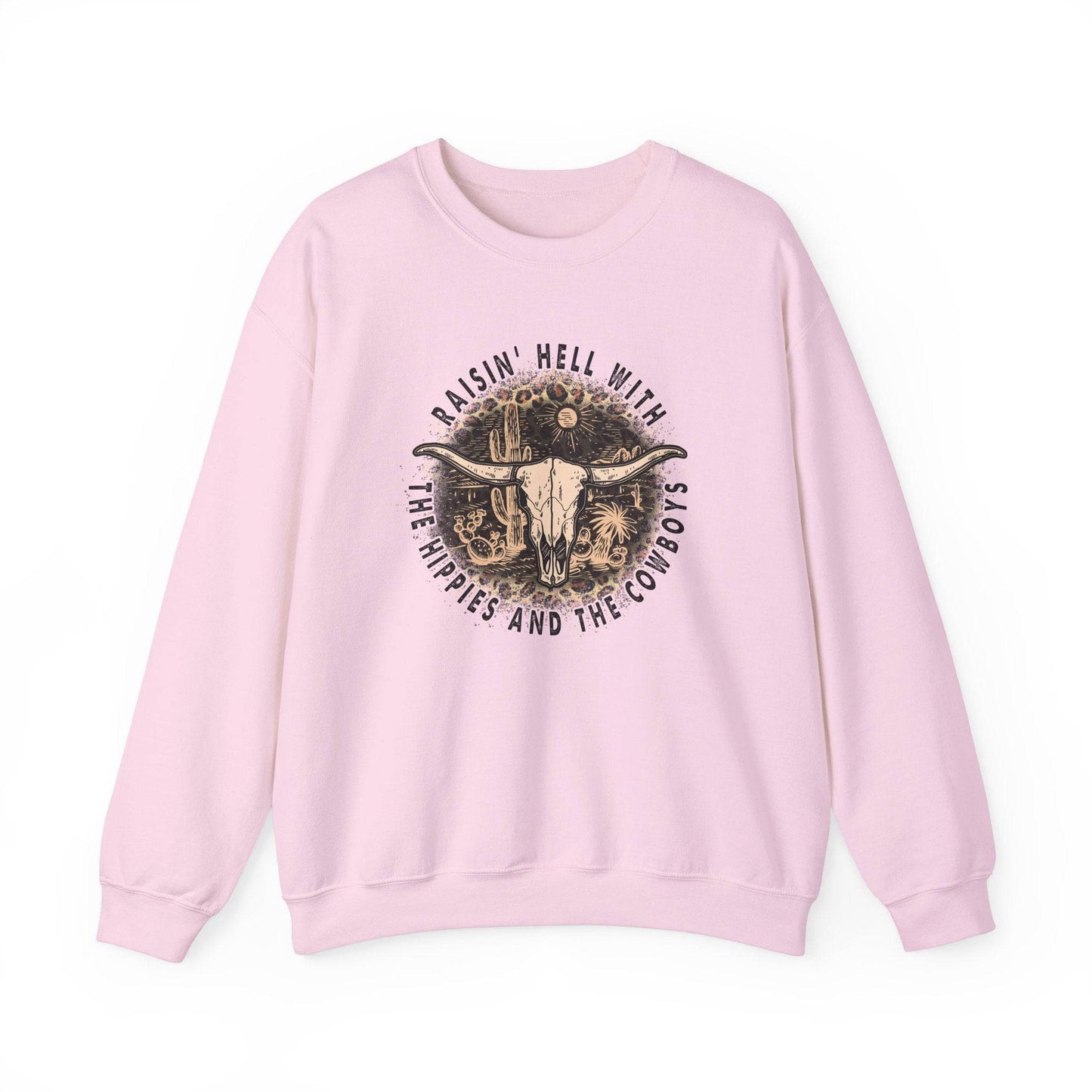 Raisin' Hell with the Hippies and the Cowboys - Western Sweatshirt - Goateez Style