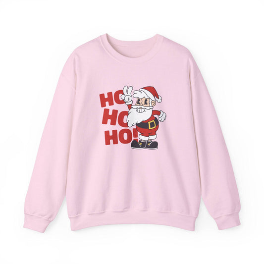 Retro Santa Ho Ho Ho Sweatshirt - Fun Christmas Graphic Sweatshirt - Goateez Style
