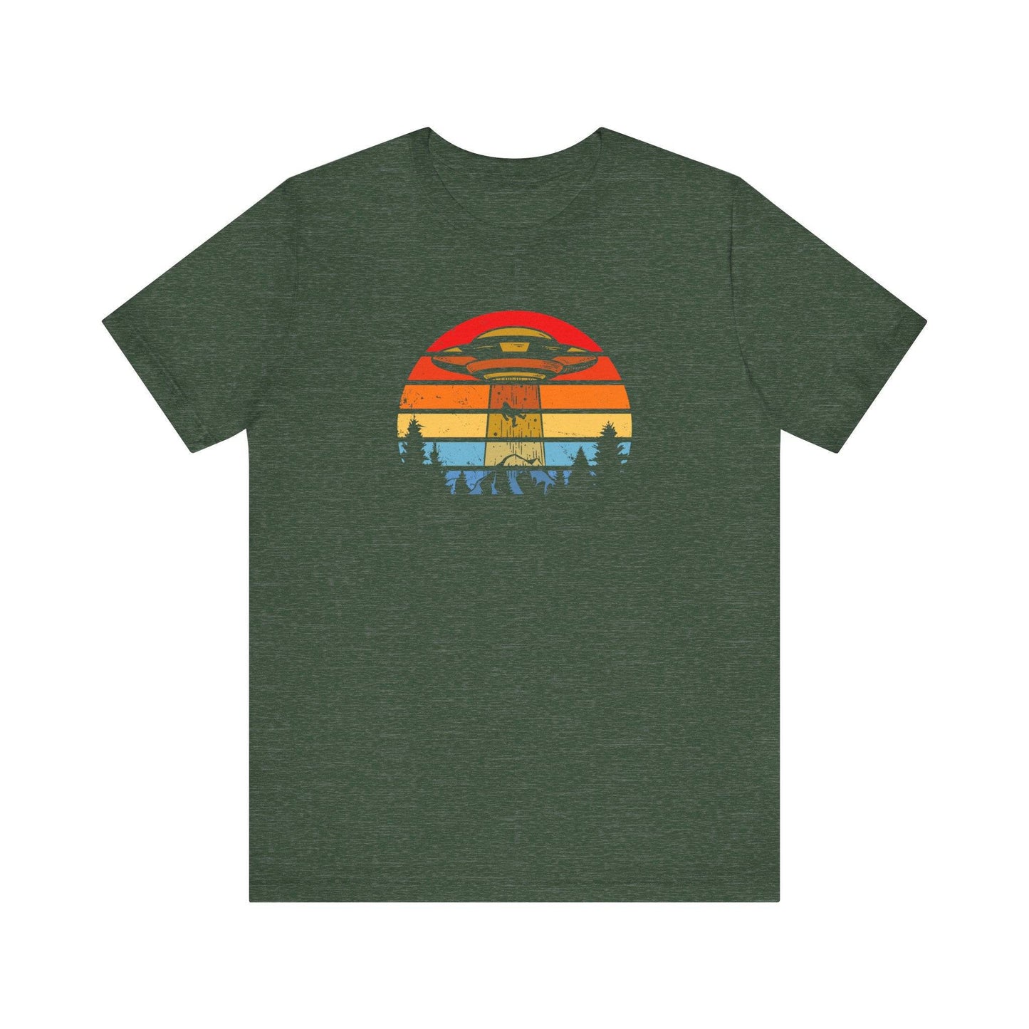 Retro UFO Abduction - Vintage Alien T-Shirt - Goateez Style