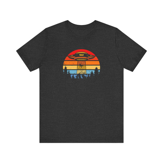 Retro UFO Abduction - Vintage Alien T-Shirt - Goateez Style