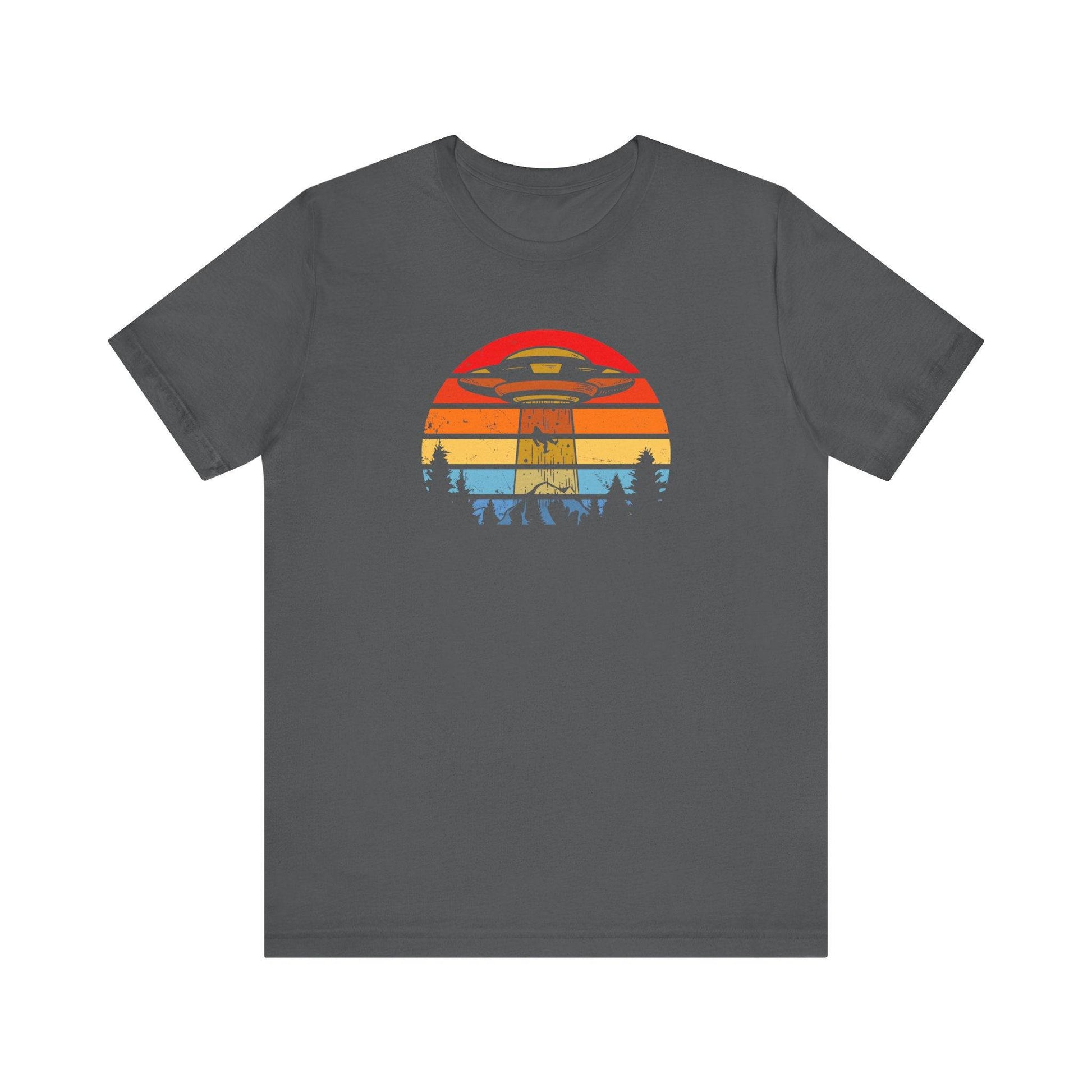 Retro UFO Abduction - Vintage Alien T-Shirt - Goateez Style