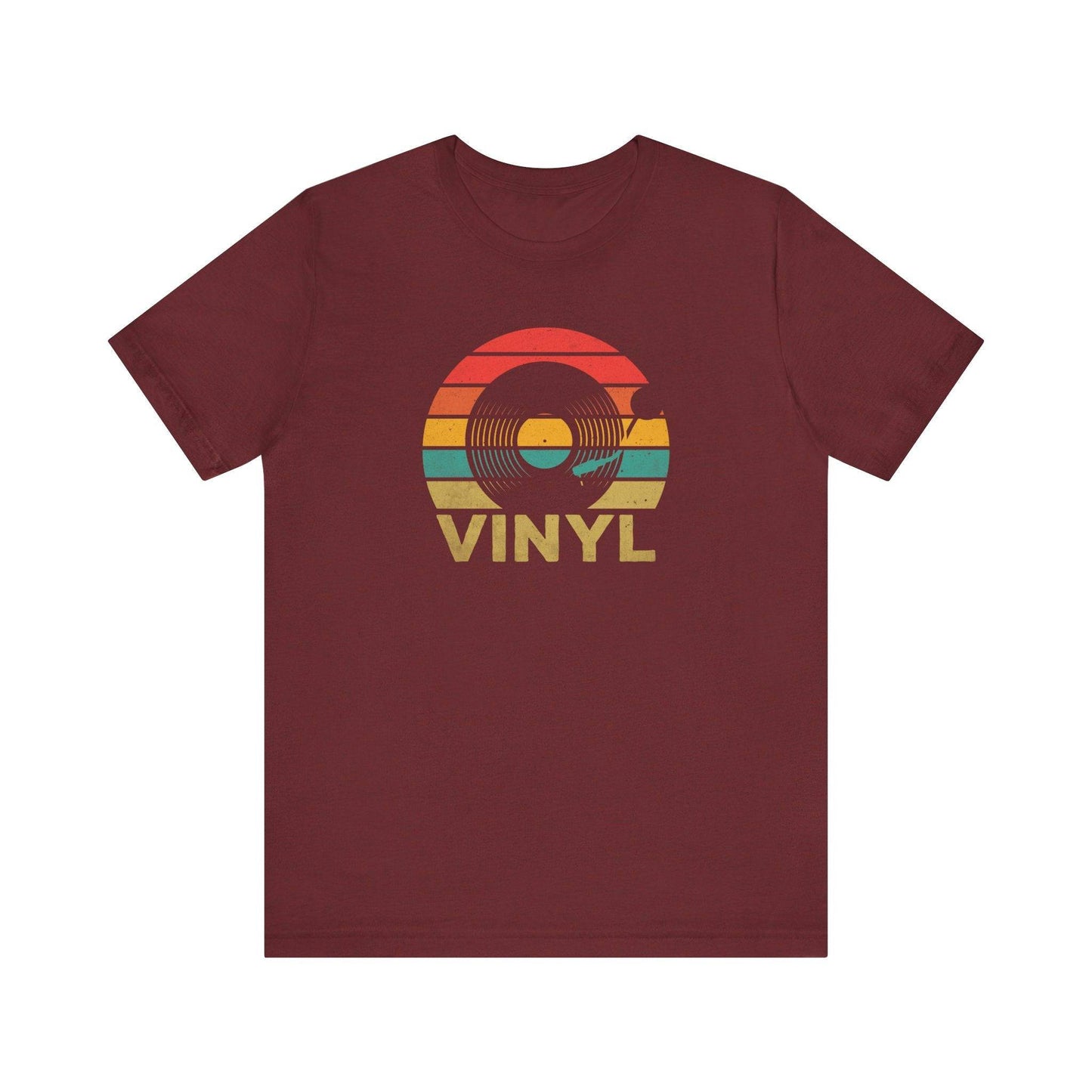 Retro Vinyl Record T-Shirt - Vintage Music Lover Tee - Goateez Style