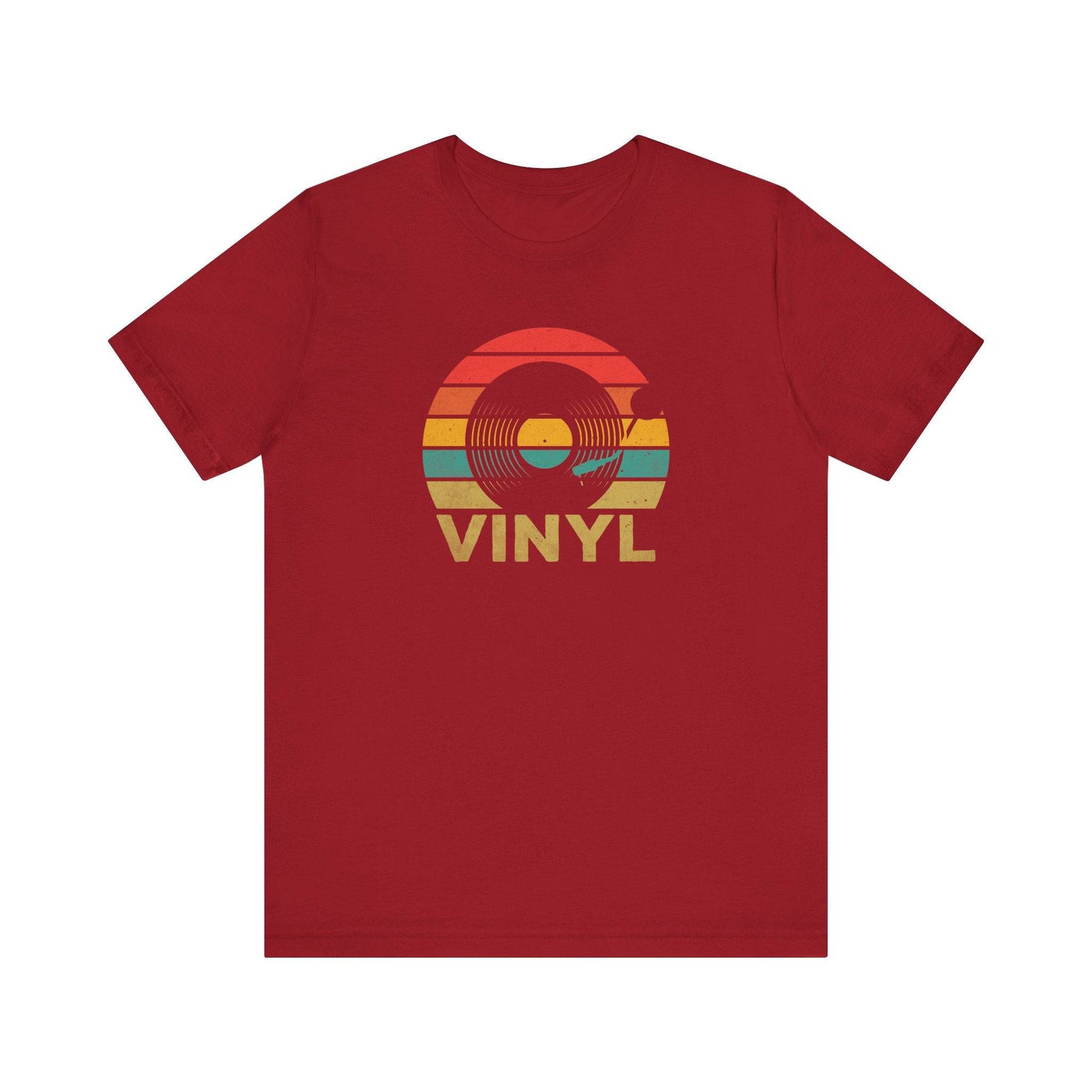 Retro Vinyl Record T-Shirt - Vintage Music Lover Tee - Goateez Style