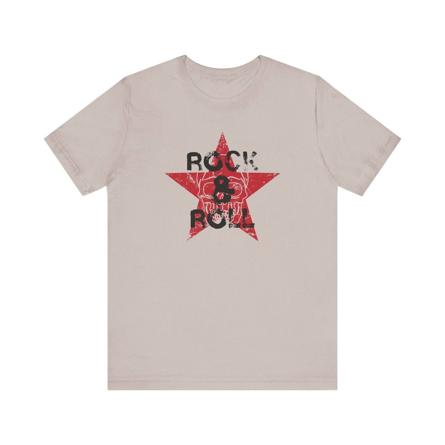 Rock & Roll Skull Star - Vintage Music T-Shirt - Goateez Style