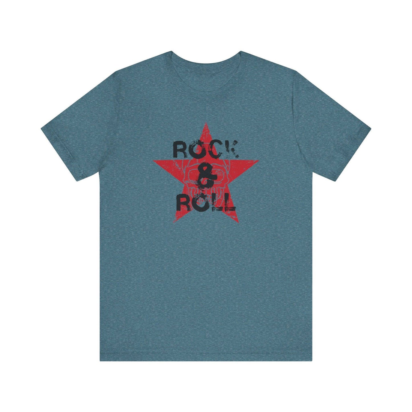 Rock & Roll Skull Star - Vintage Music T-Shirt - Goateez Style