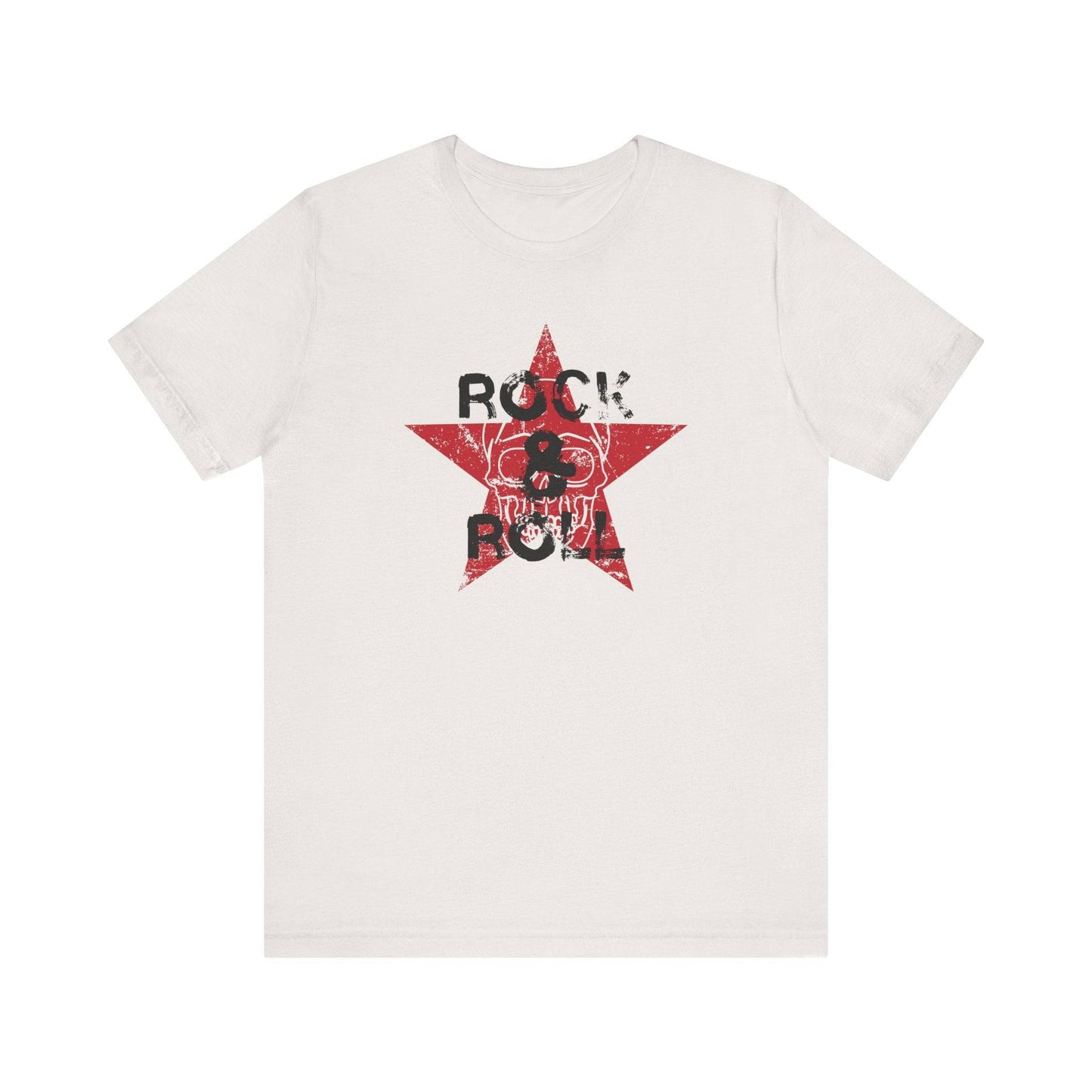 Rock & Roll Skull Star - Vintage Music T-Shirt - Goateez Style