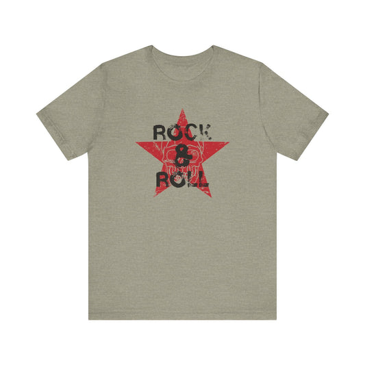 Rock & Roll Skull Star - Vintage Music T-Shirt - Goateez Style