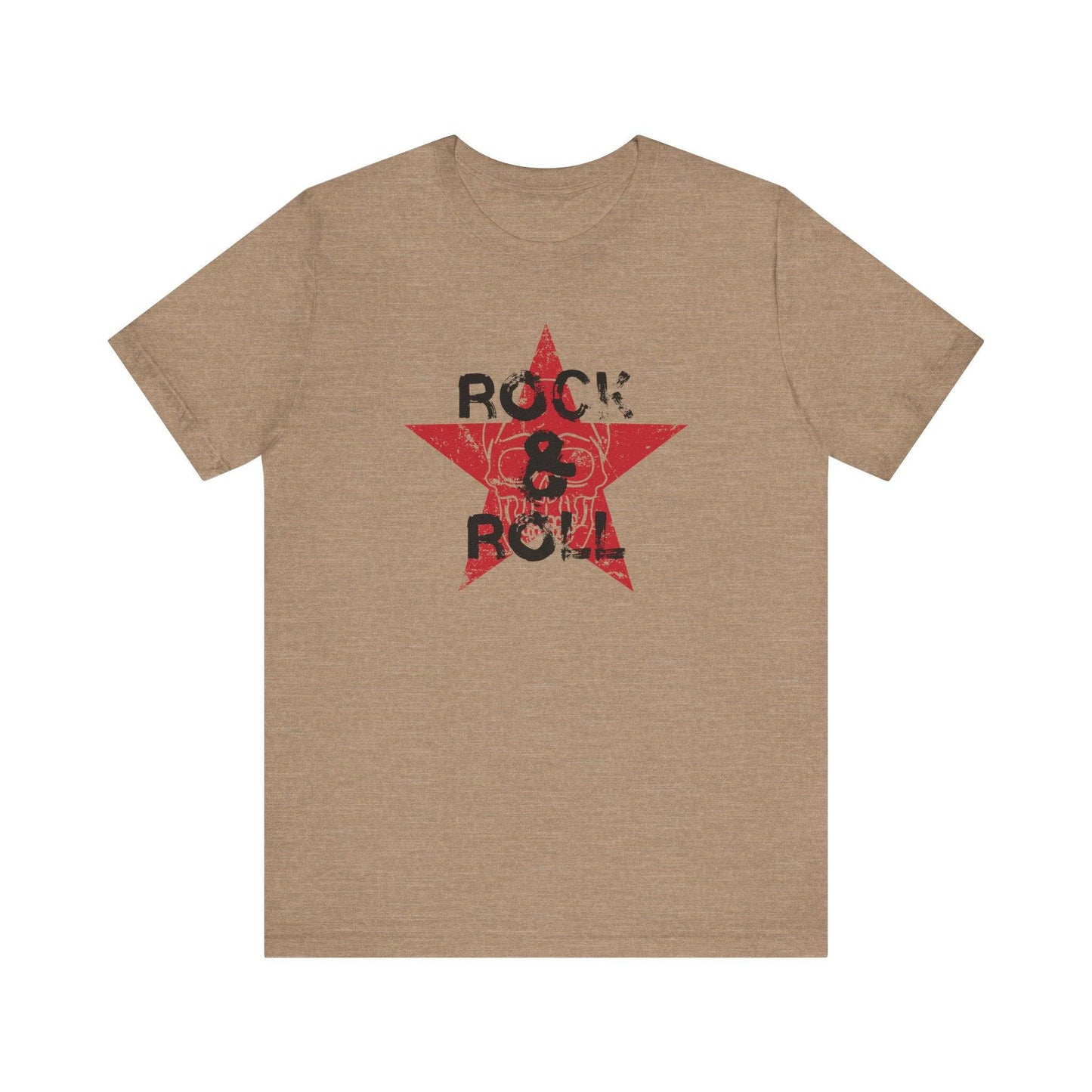 Rock & Roll Skull Star - Vintage Music T-Shirt - Goateez Style