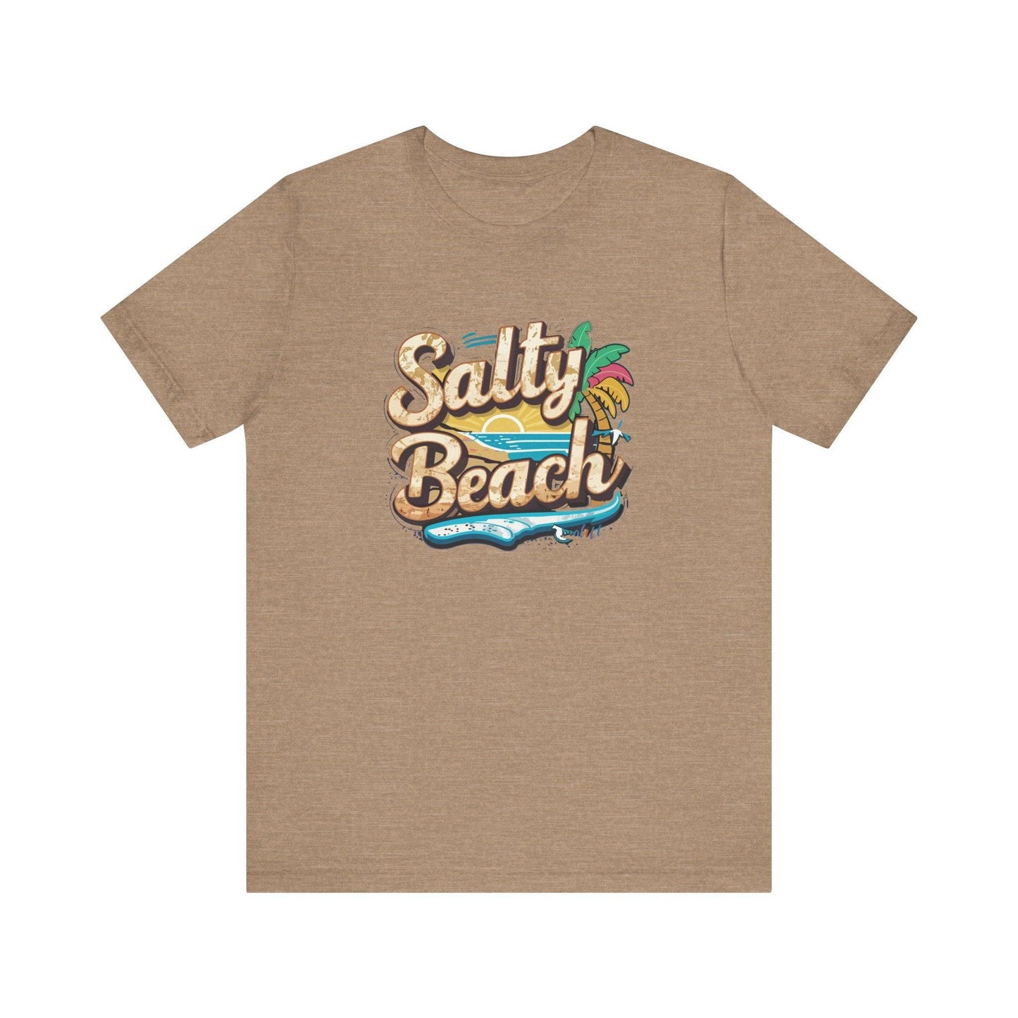 Salty Beach T-Shirt - Fun Tropical Beach Design - Goateez Style