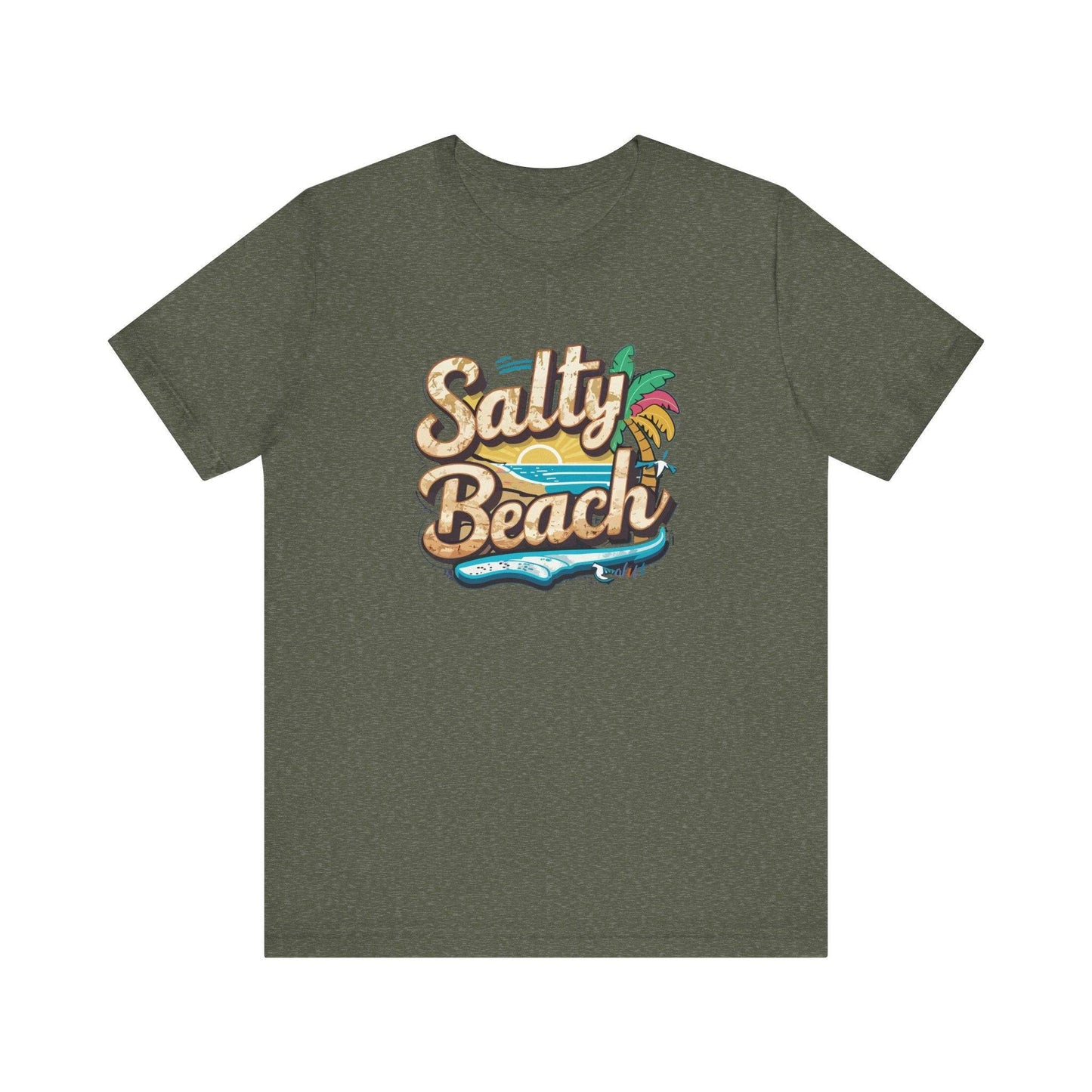 Salty Beach T-Shirt - Fun Tropical Beach Design - Goateez Style