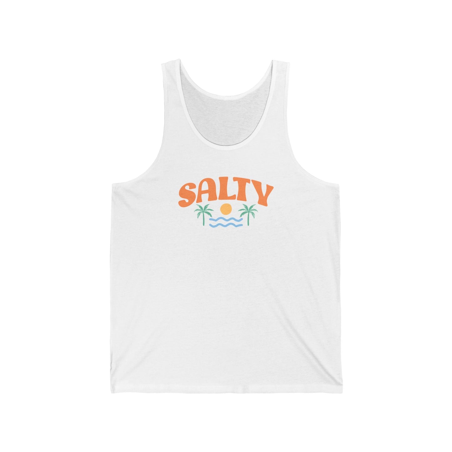 Salty Tank Top - Minimalist Beach Design - Goateez Style