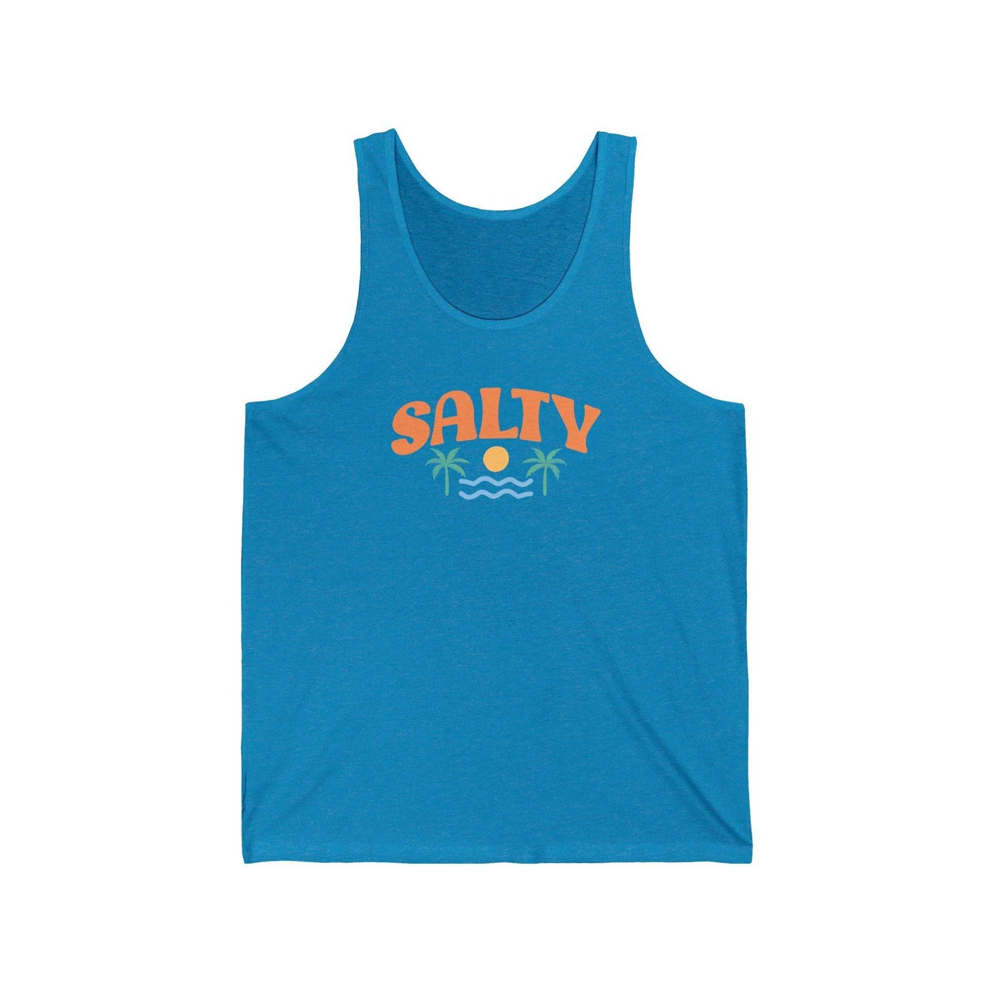 Salty Tank Top - Minimalist Beach Design - Goateez Style