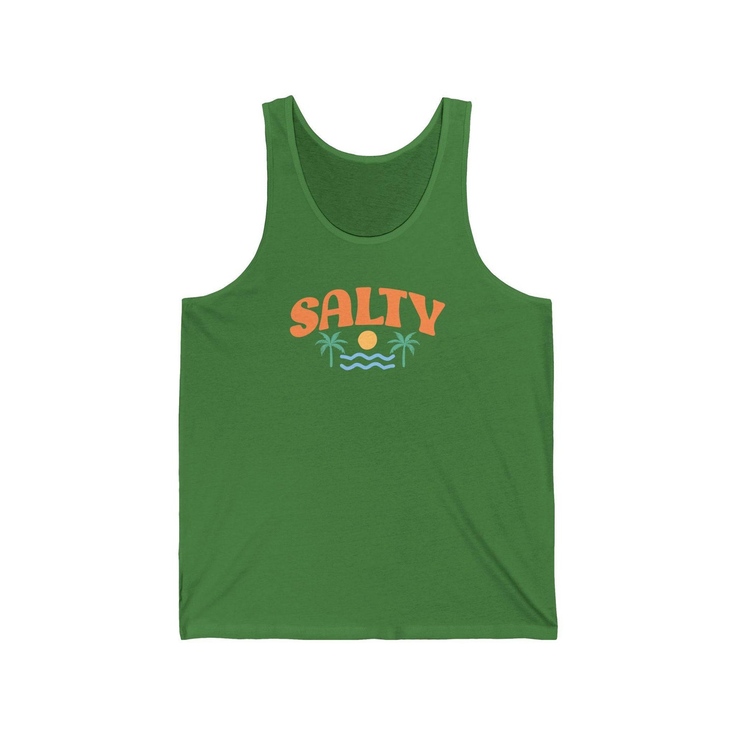 Salty Tank Top - Minimalist Beach Design - Goateez Style