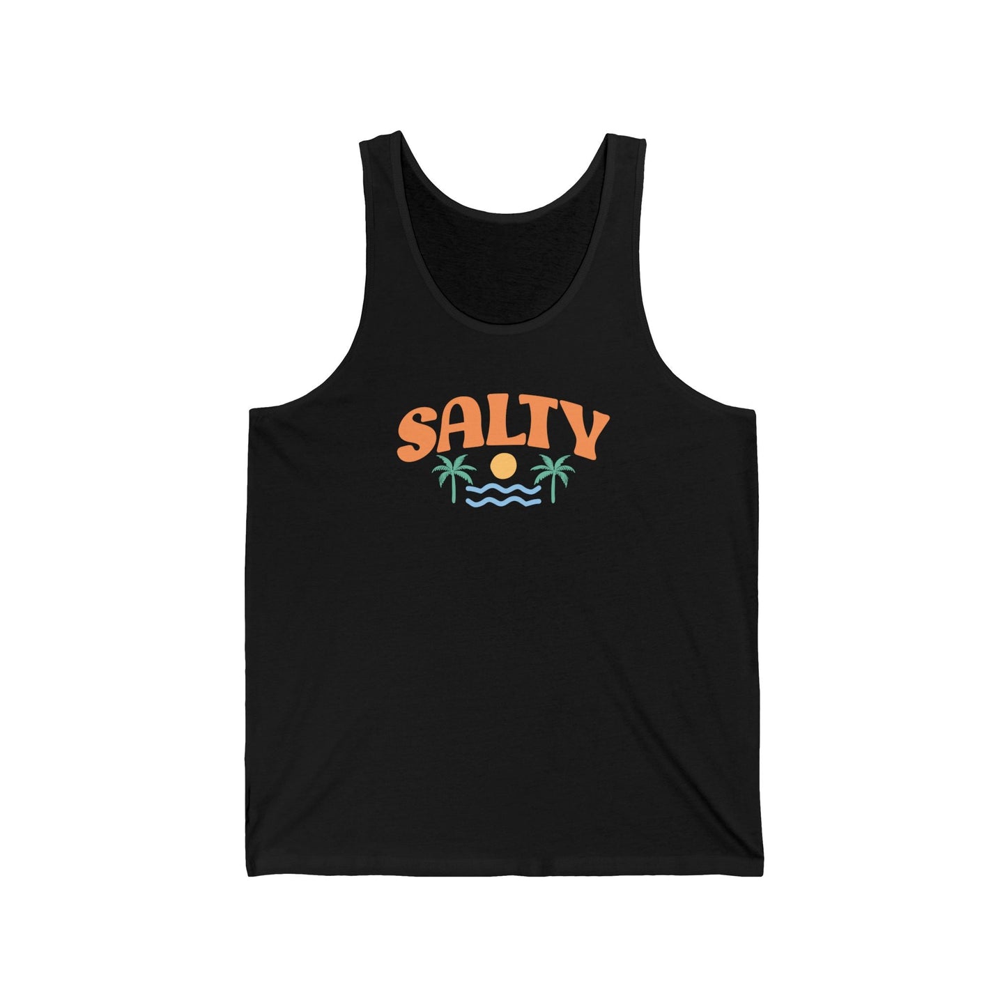 Salty Tank Top - Minimalist Beach Design - Goateez Style