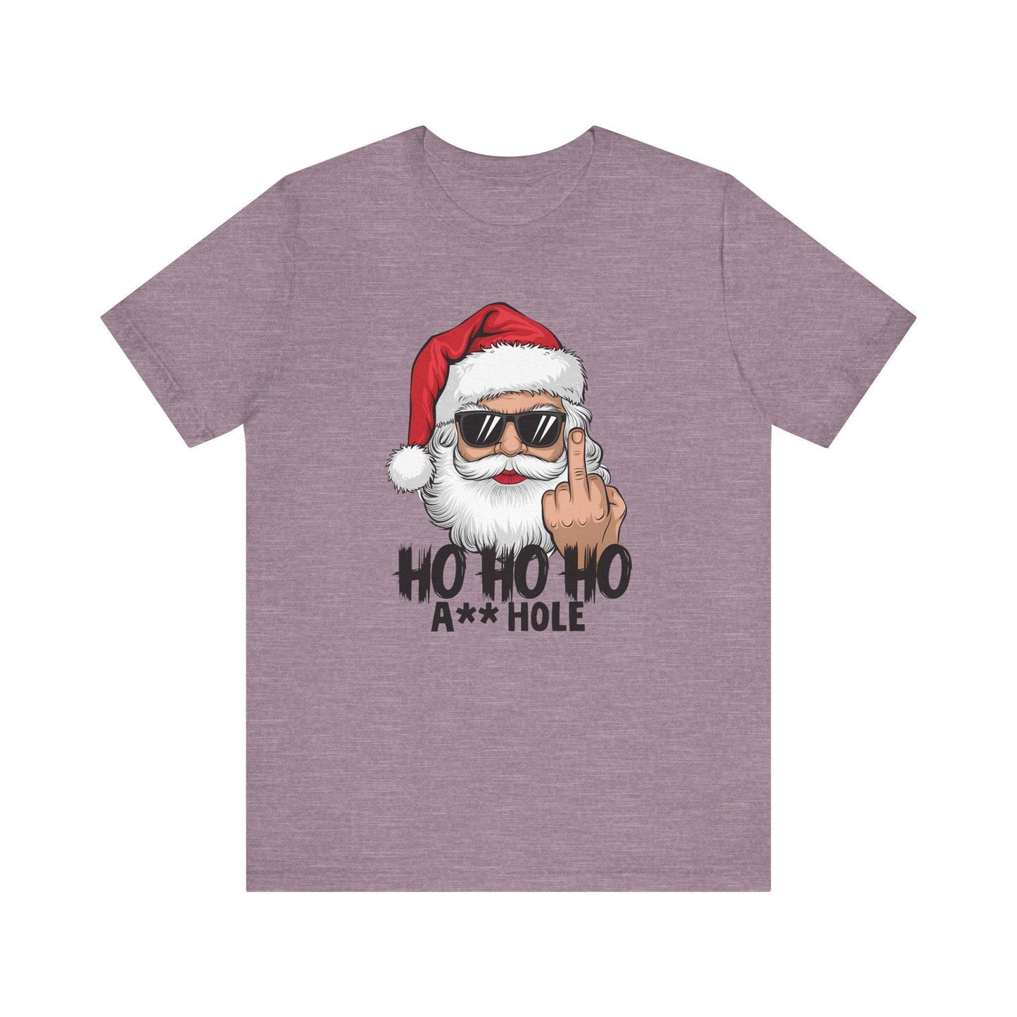 Santa Flipping the Bird Christmas T-Shirt - Funny Holiday Graphic Tee - Goateez Style