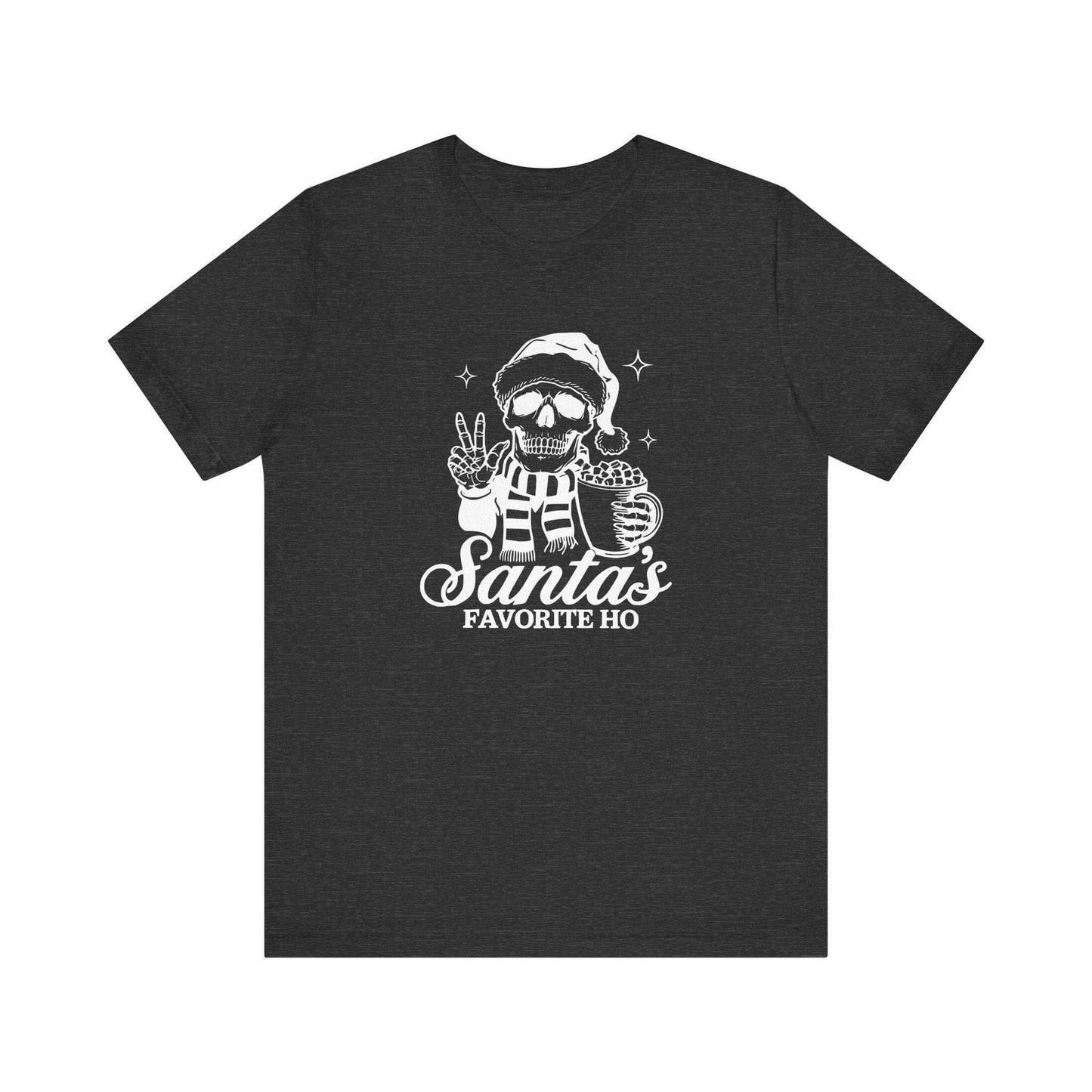 Santa's Favorite Ho Skull Christmas T-Shirt - Edgy Holiday Humor - Goateez Style