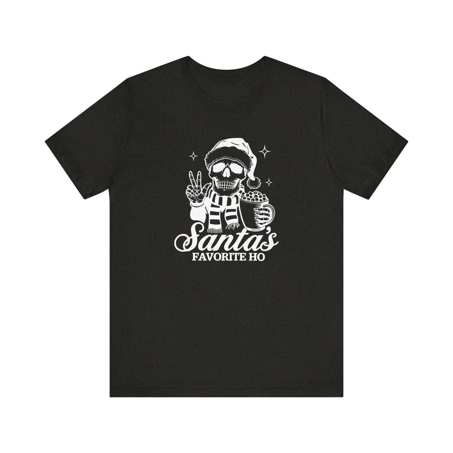 Santa's Favorite Ho Skull Christmas T-Shirt - Edgy Holiday Humor - Goateez Style
