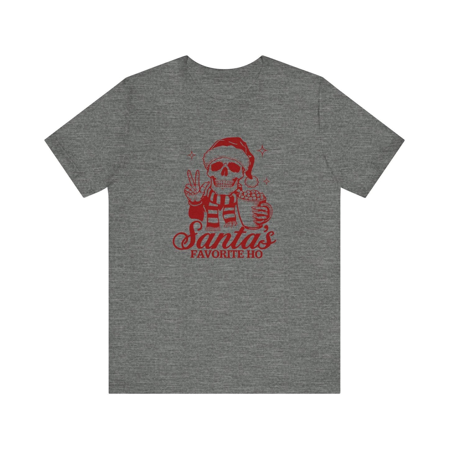 Santa's Favorite Ho Skull Christmas T-Shirt - Edgy Holiday Humor - Goateez Style