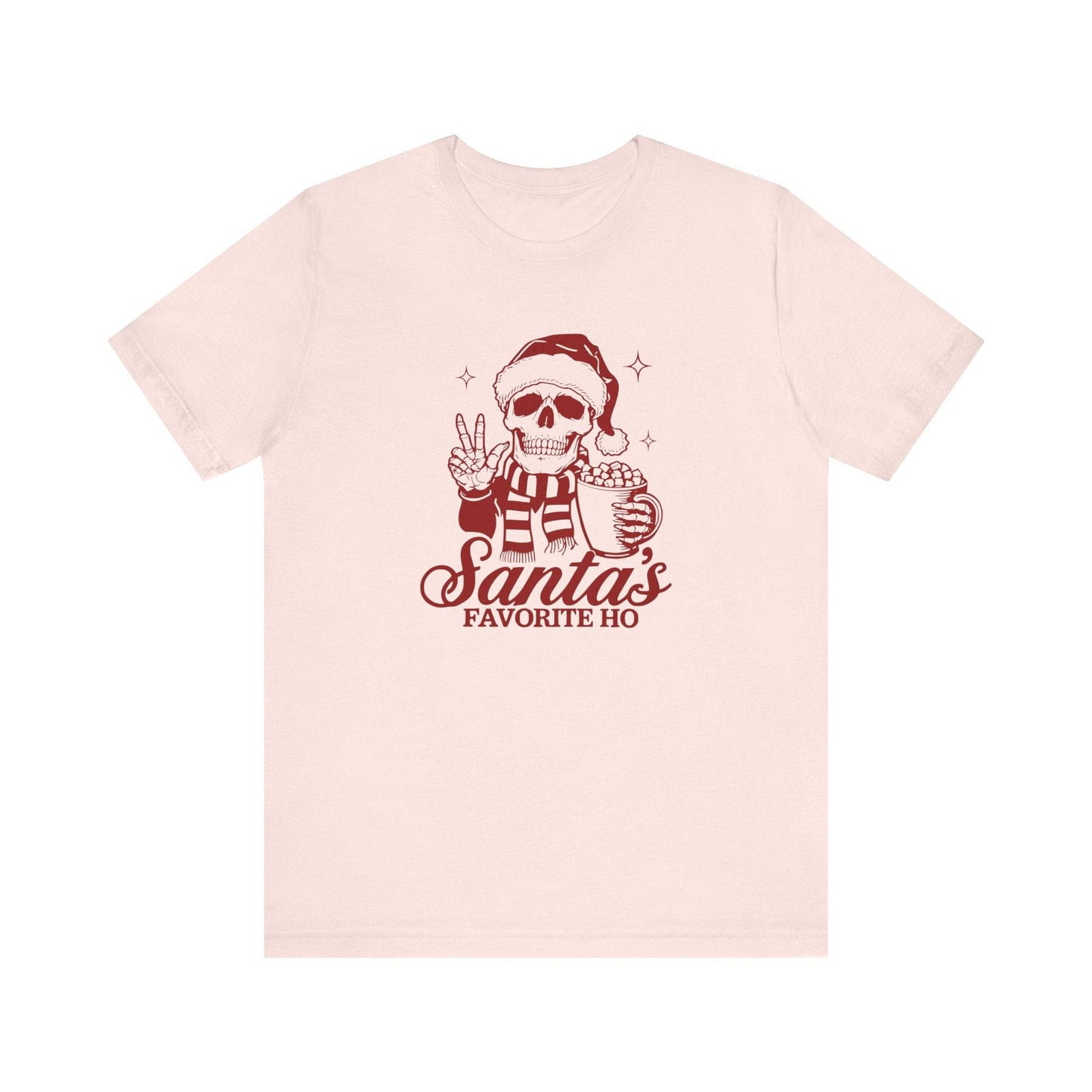 Santa's Favorite Ho Skull Christmas T-Shirt - Edgy Holiday Humor - Goateez Style
