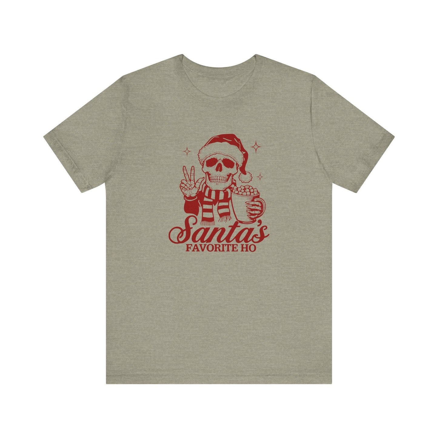 Santa's Favorite Ho Skull Christmas T-Shirt - Edgy Holiday Humor - Goateez Style