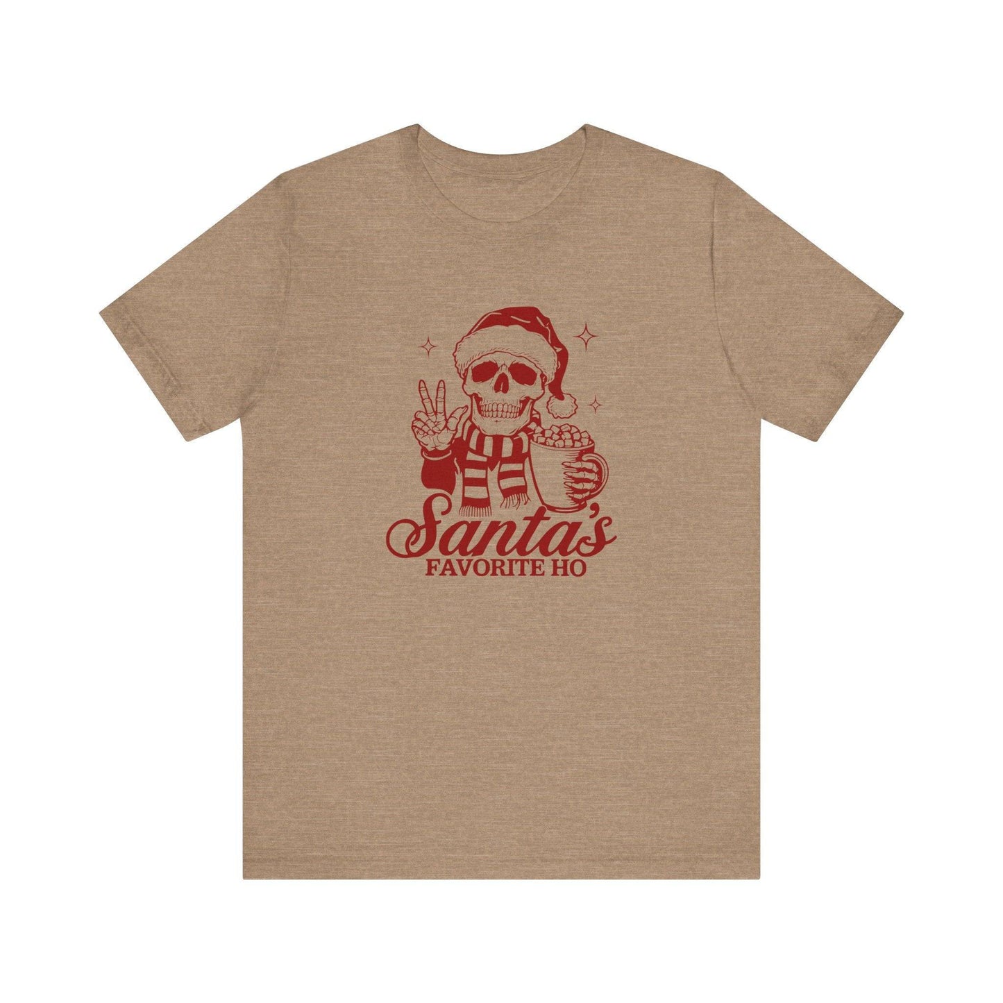 Santa's Favorite Ho Skull Christmas T-Shirt - Edgy Holiday Humor - Goateez Style