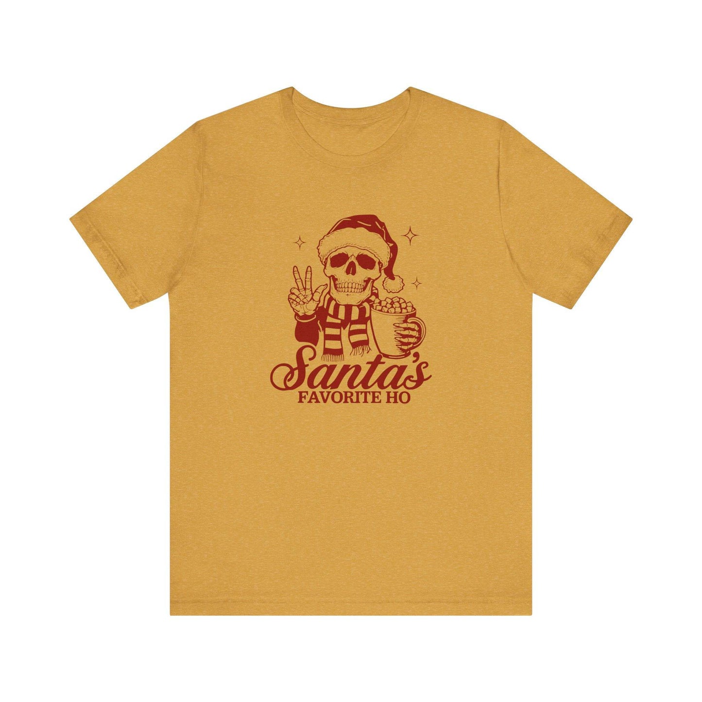 Santa's Favorite Ho Skull Christmas T-Shirt - Edgy Holiday Humor - Goateez Style