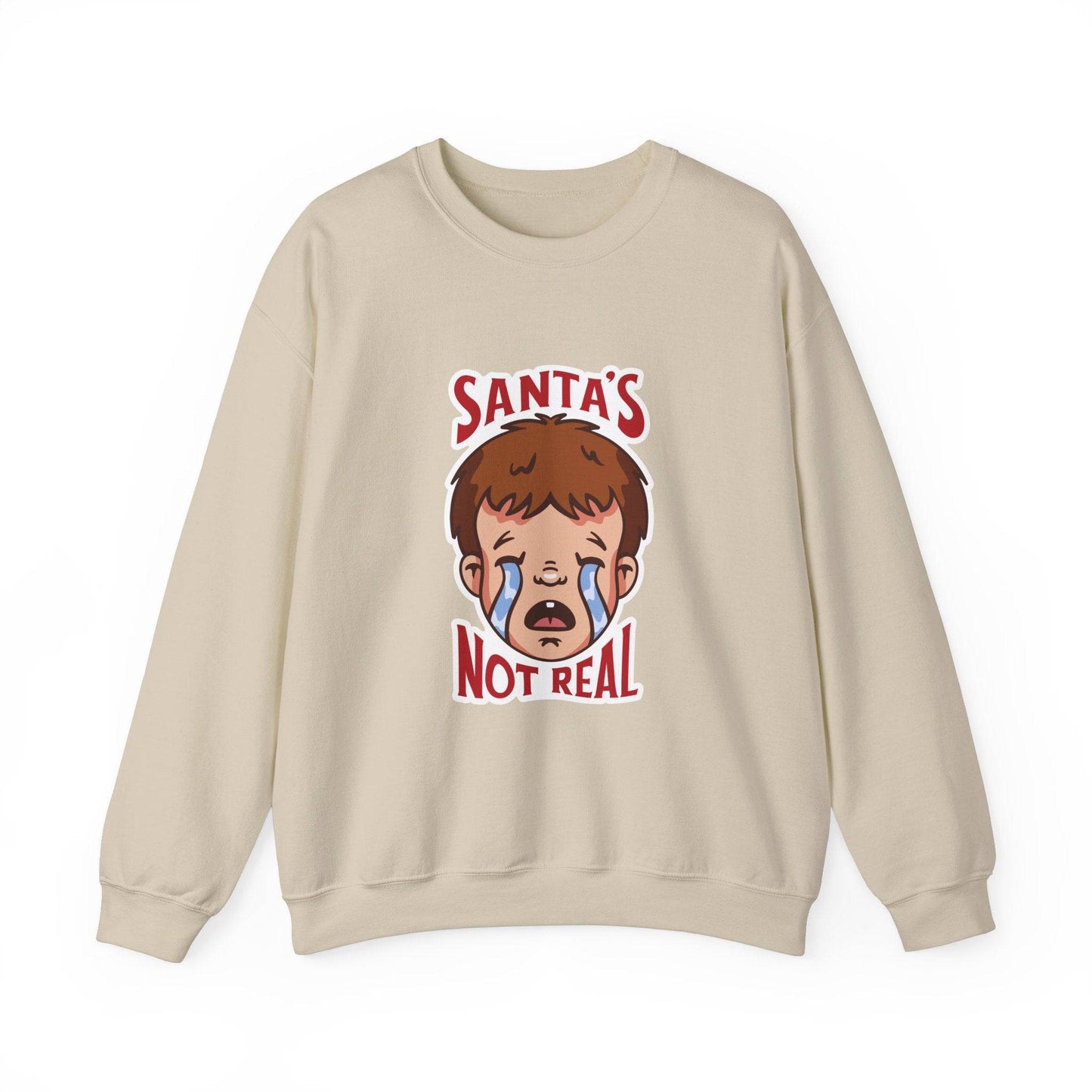 Santa's Not Real Funny Anti - Christmas Sweatshirt - Goateez Style