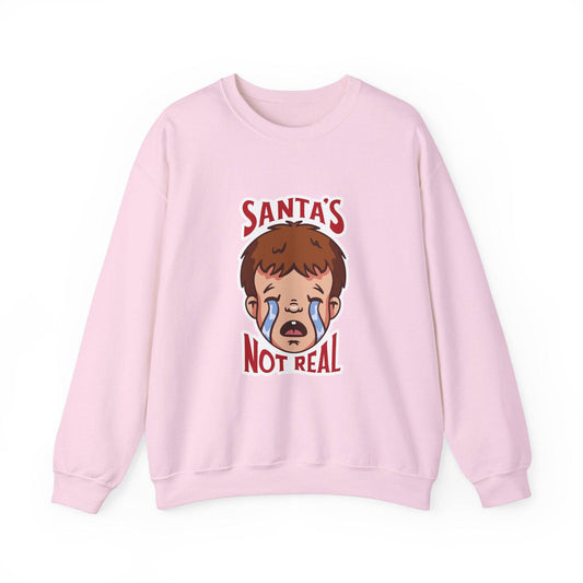 Santa's Not Real Funny Anti - Christmas Sweatshirt - Goateez Style