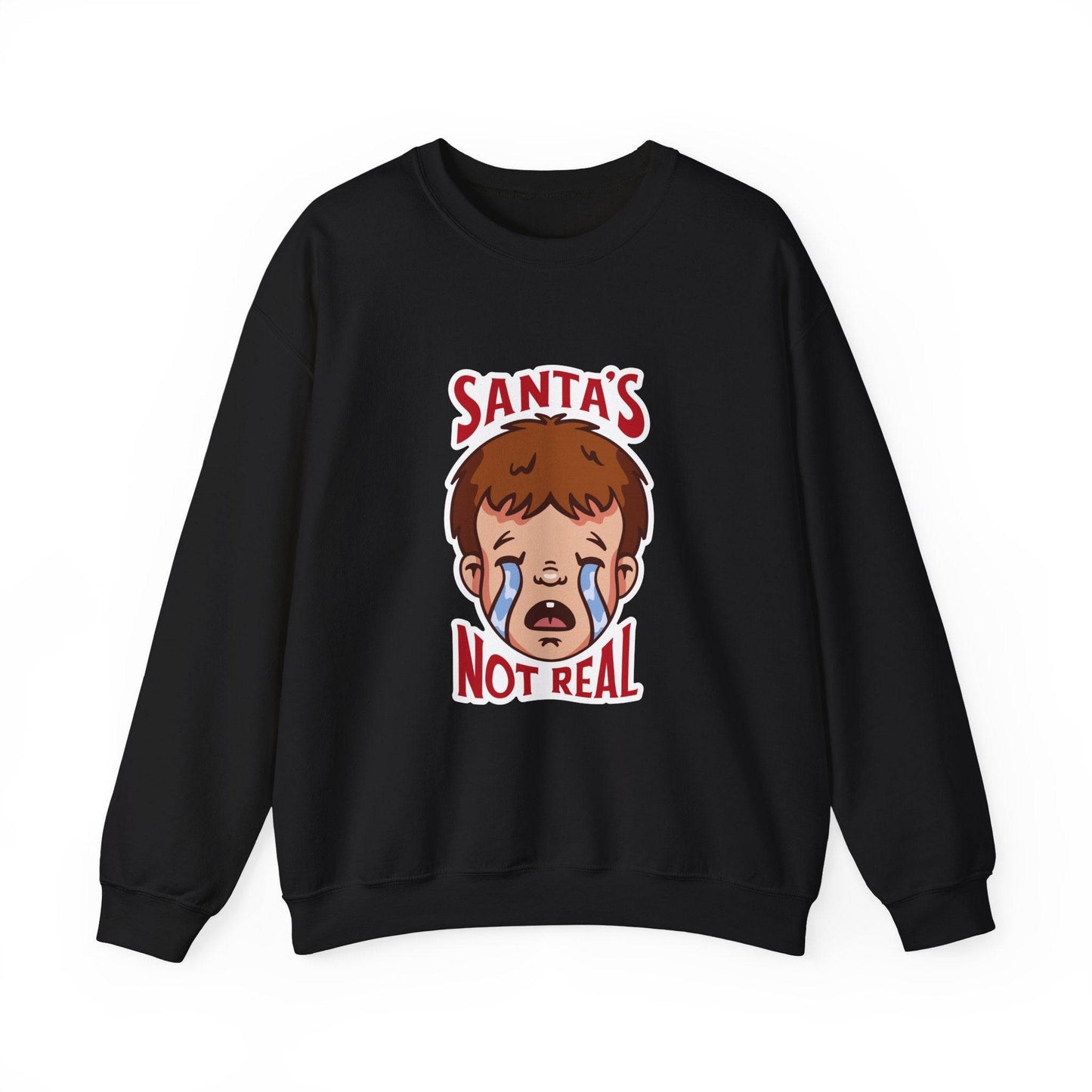 Santa's Not Real Funny Anti - Christmas Sweatshirt - Goateez Style