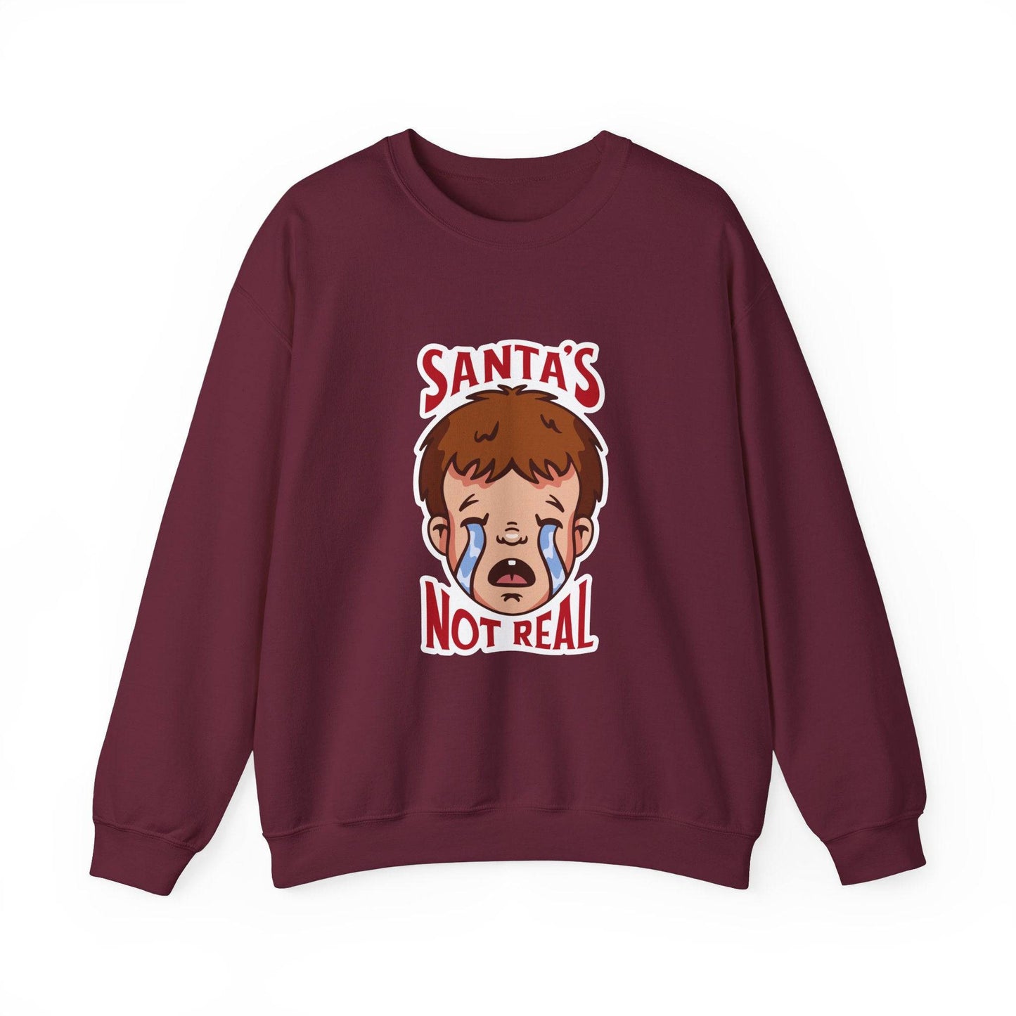 Santa's Not Real Funny Anti - Christmas Sweatshirt - Goateez Style