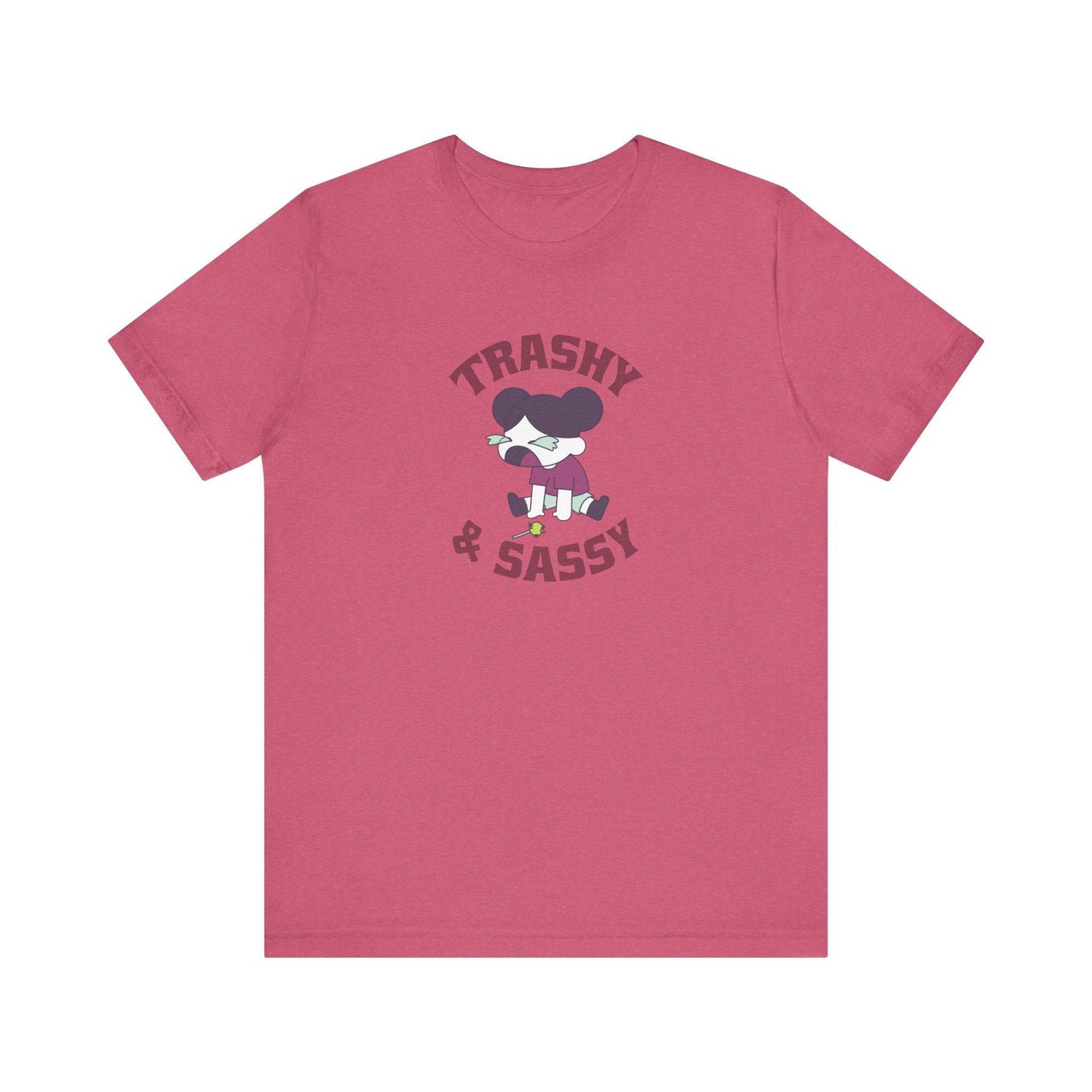 Sassy Trashy Crying Cartoon Girl T-Shirt - Funny Sarcastic Design - Goateez Style