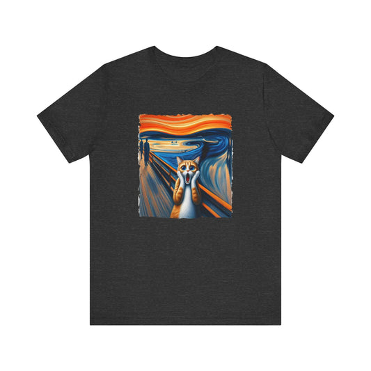 Scream Cat - Funny Art Parody T-Shirt - Goateez Style