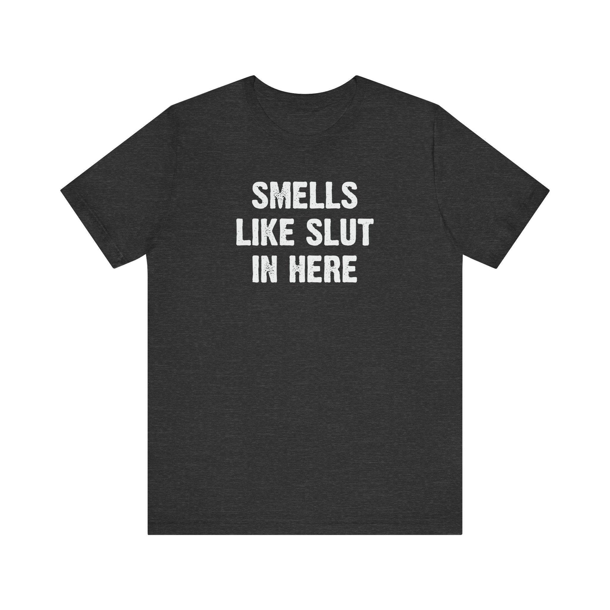 Smells Like Slut in Here T-Shirt - Bold and Funny Graphic Tee - Goateez Style