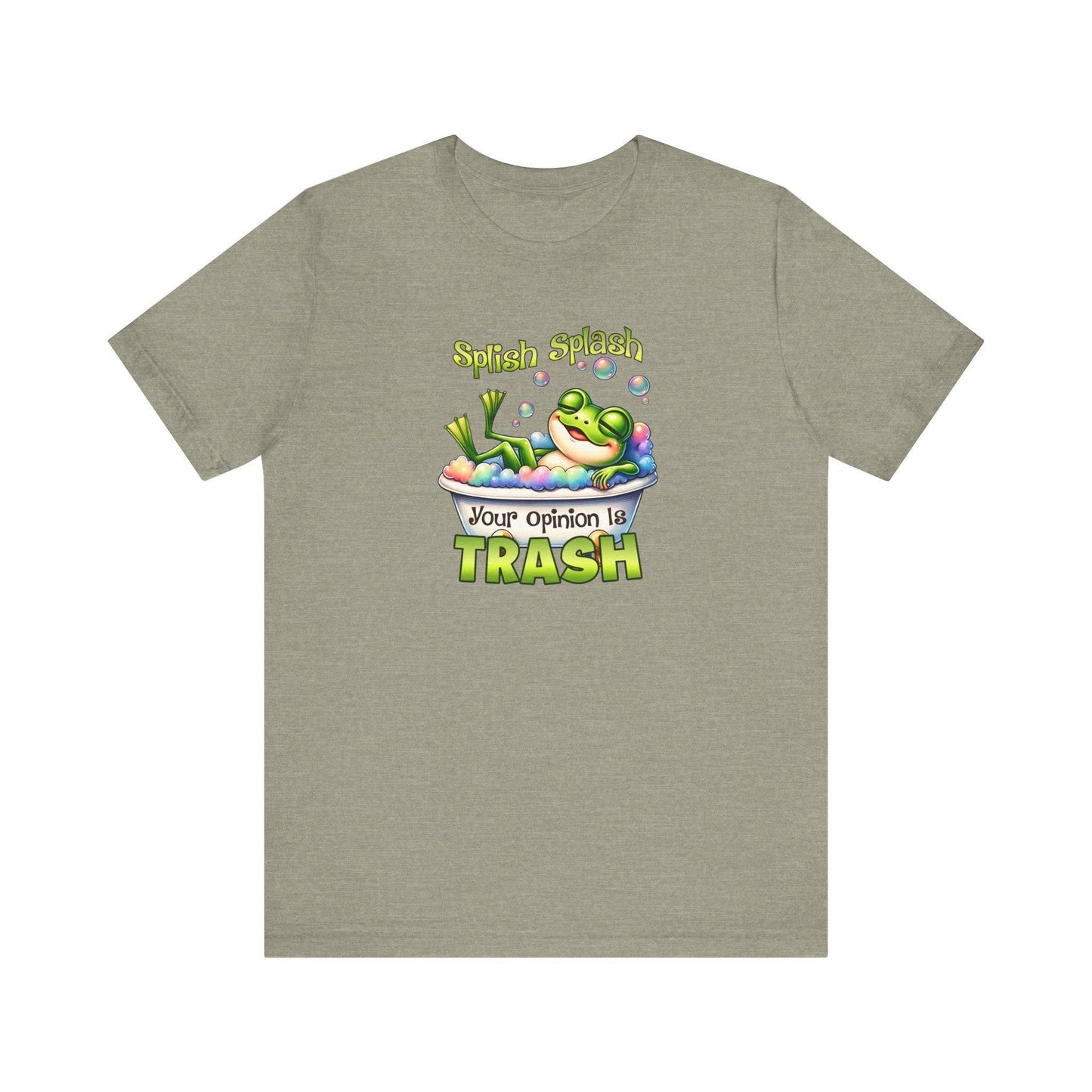 Splish Splash Frog T-Shirt - Funny Opinion Graphic Tee - Goateez Style