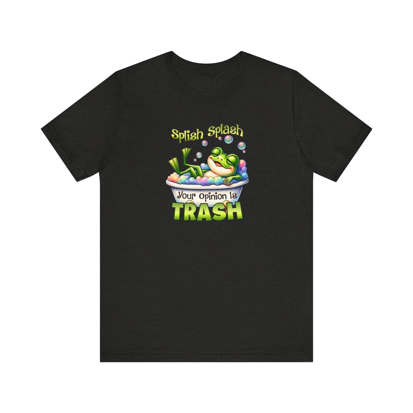 Splish Splash Frog T-Shirt - Funny Opinion Graphic Tee - Goateez Style