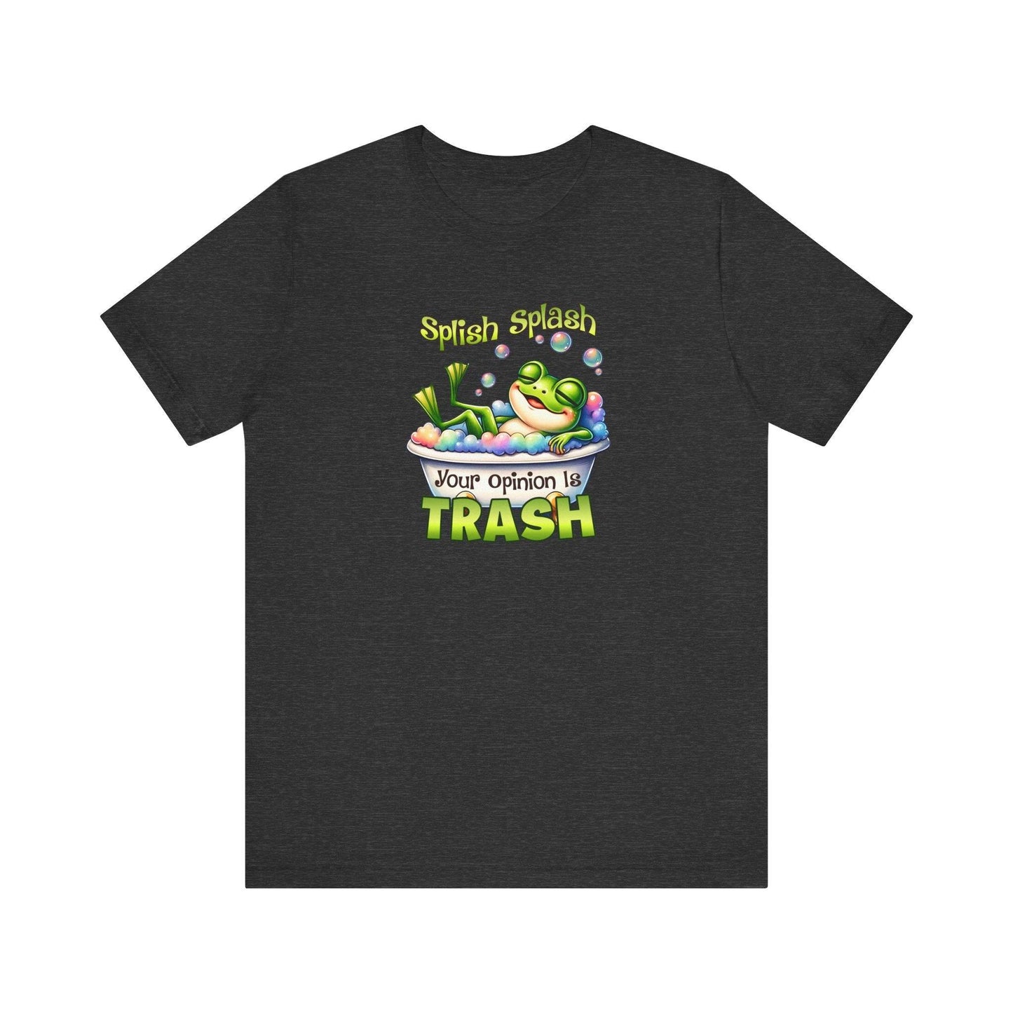 Splish Splash Frog T-Shirt - Funny Opinion Graphic Tee - Goateez Style