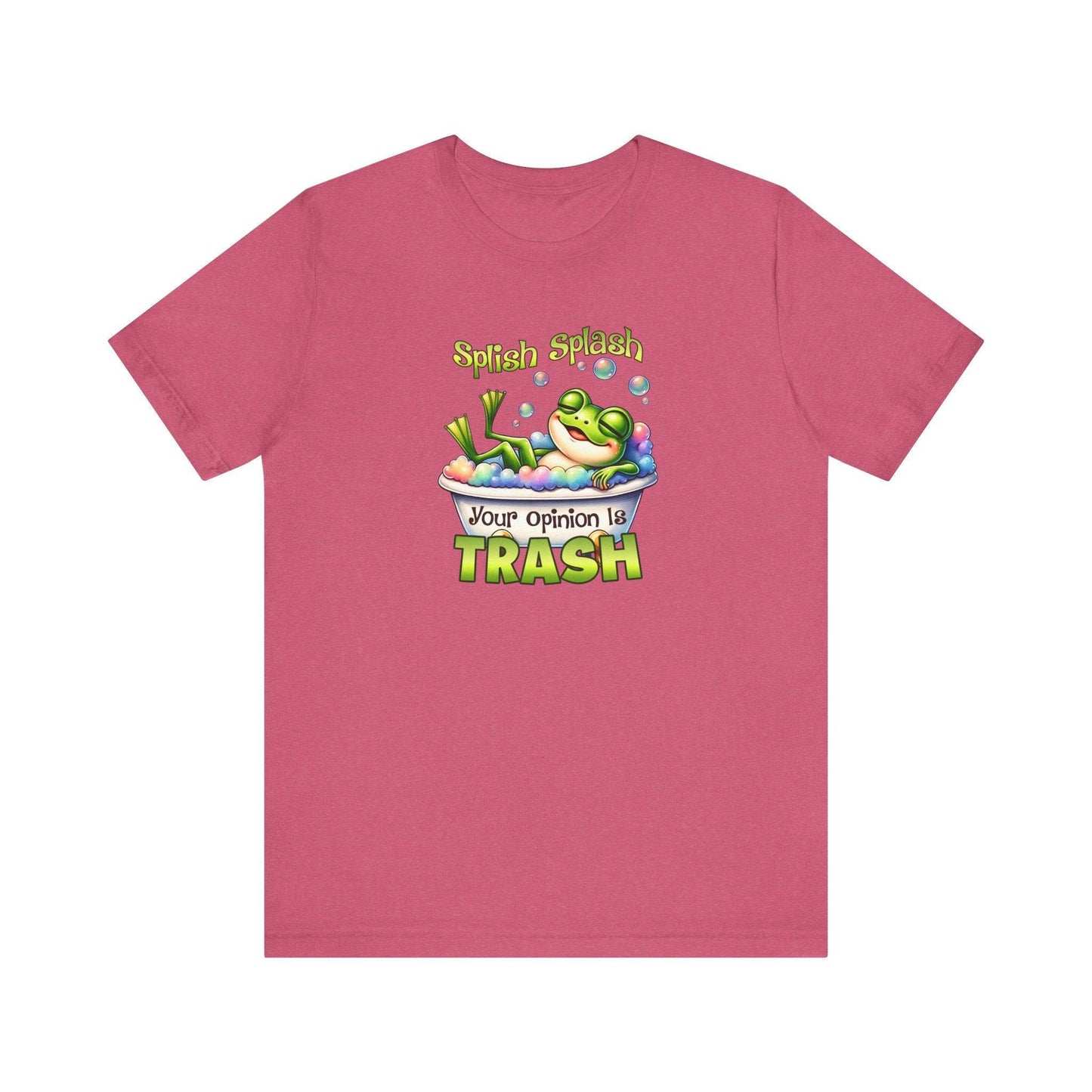 Splish Splash Frog T-Shirt - Funny Opinion Graphic Tee - Goateez Style