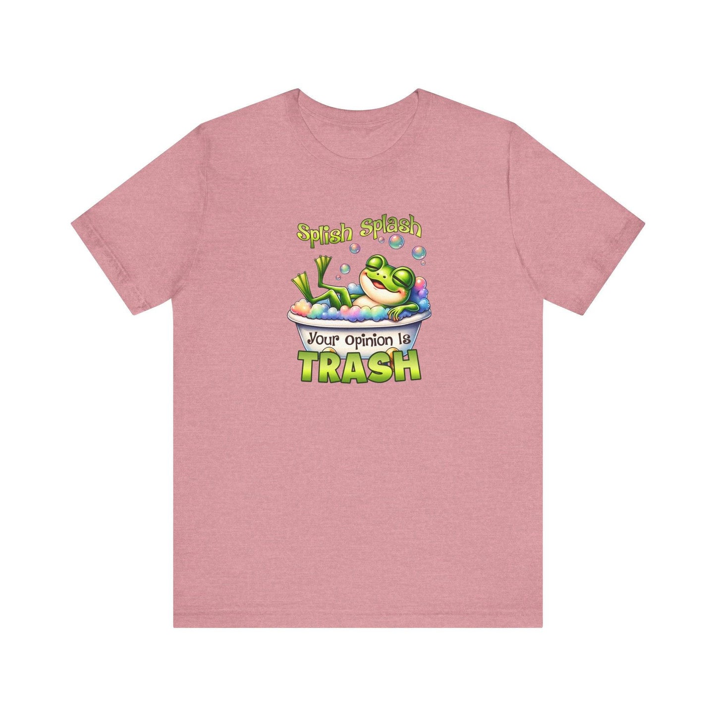 Splish Splash Frog T-Shirt - Funny Opinion Graphic Tee - Goateez Style