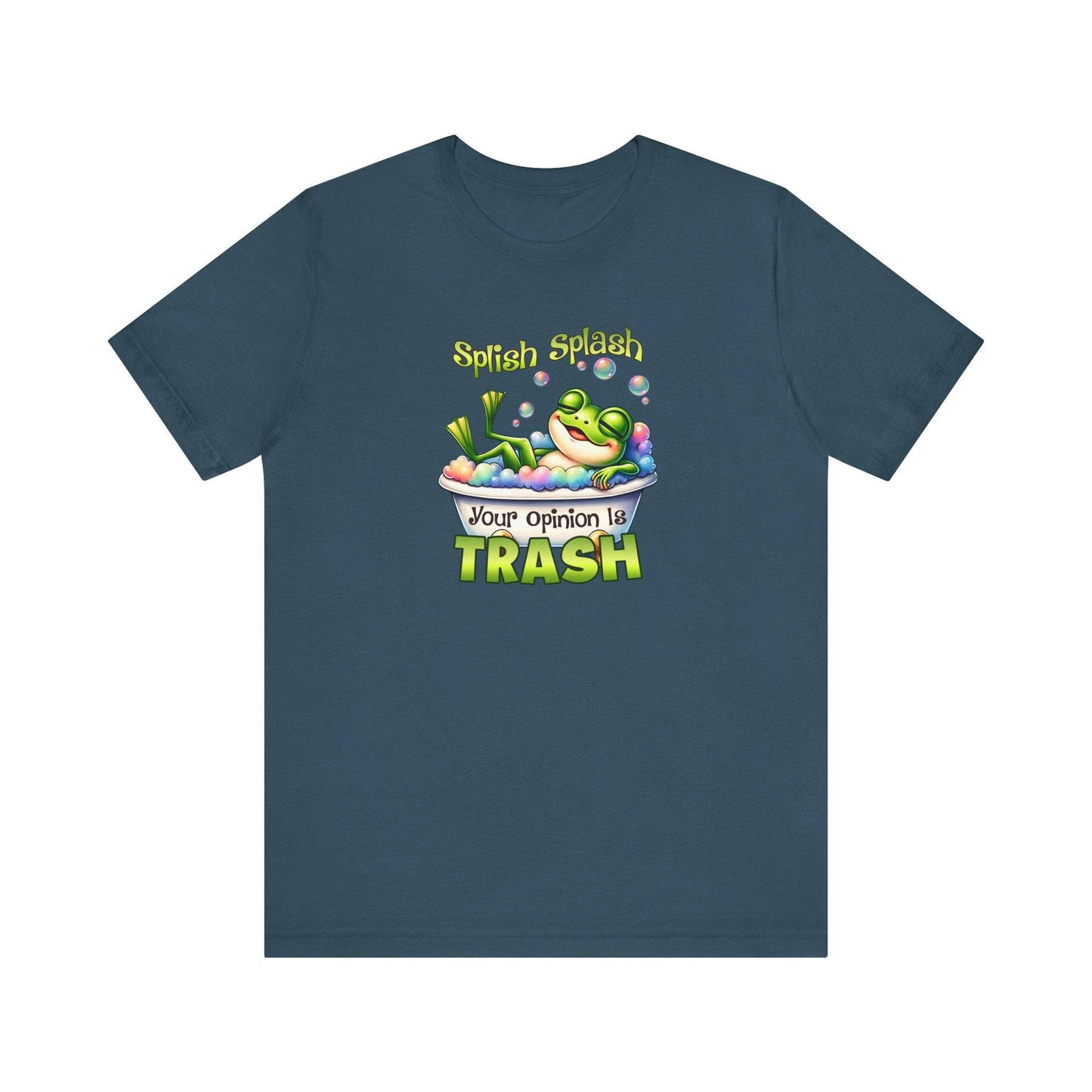 Splish Splash Frog T-Shirt - Funny Opinion Graphic Tee - Goateez Style