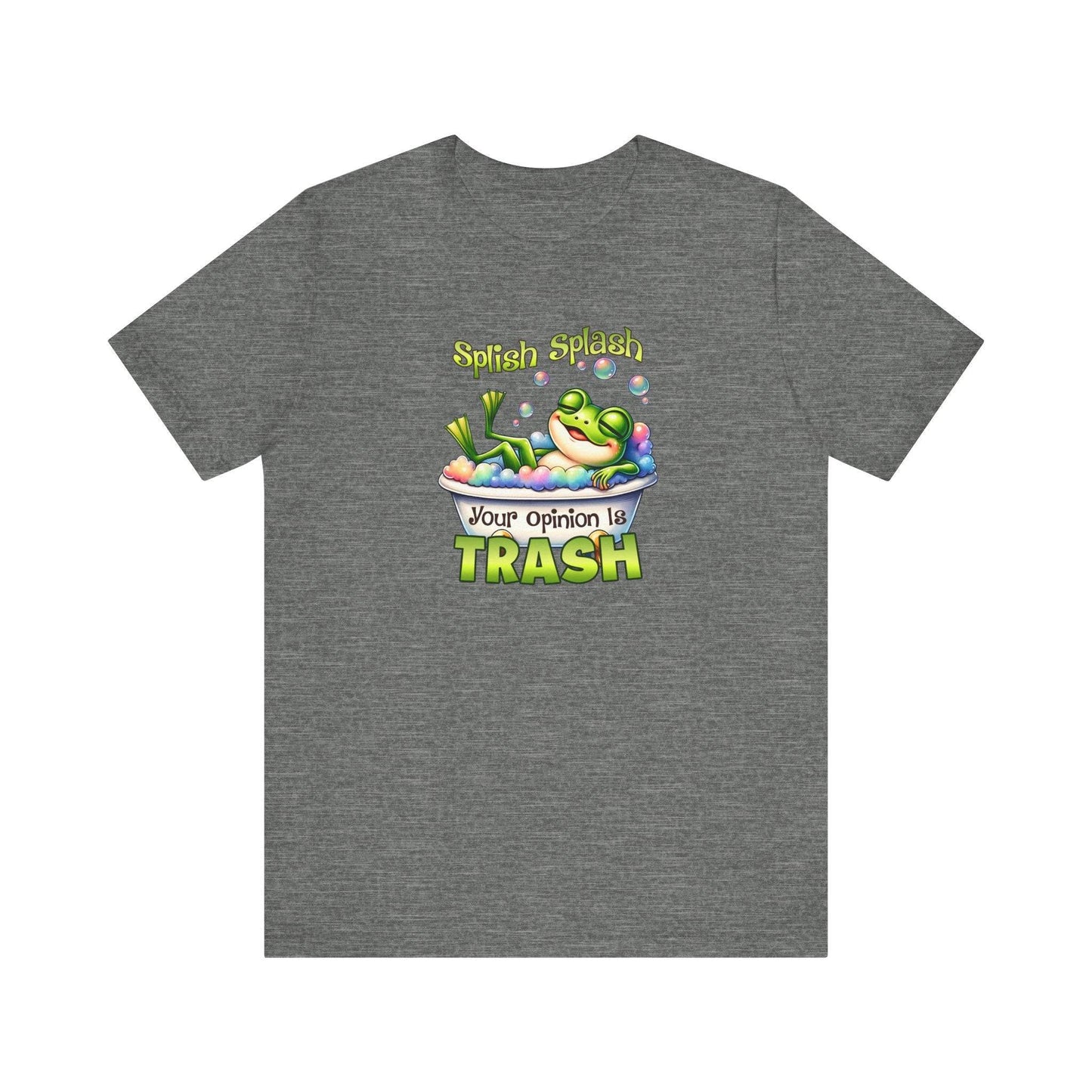 Splish Splash Frog T-Shirt - Funny Opinion Graphic Tee - Goateez Style