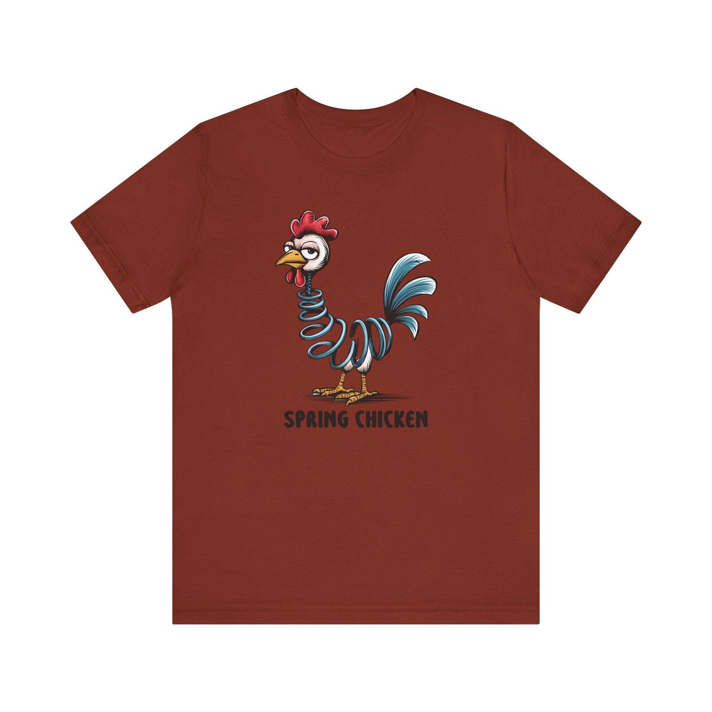 Spring Chicken Funny T-Shirt - Clever Pun Graphic Tee - Goateez Style