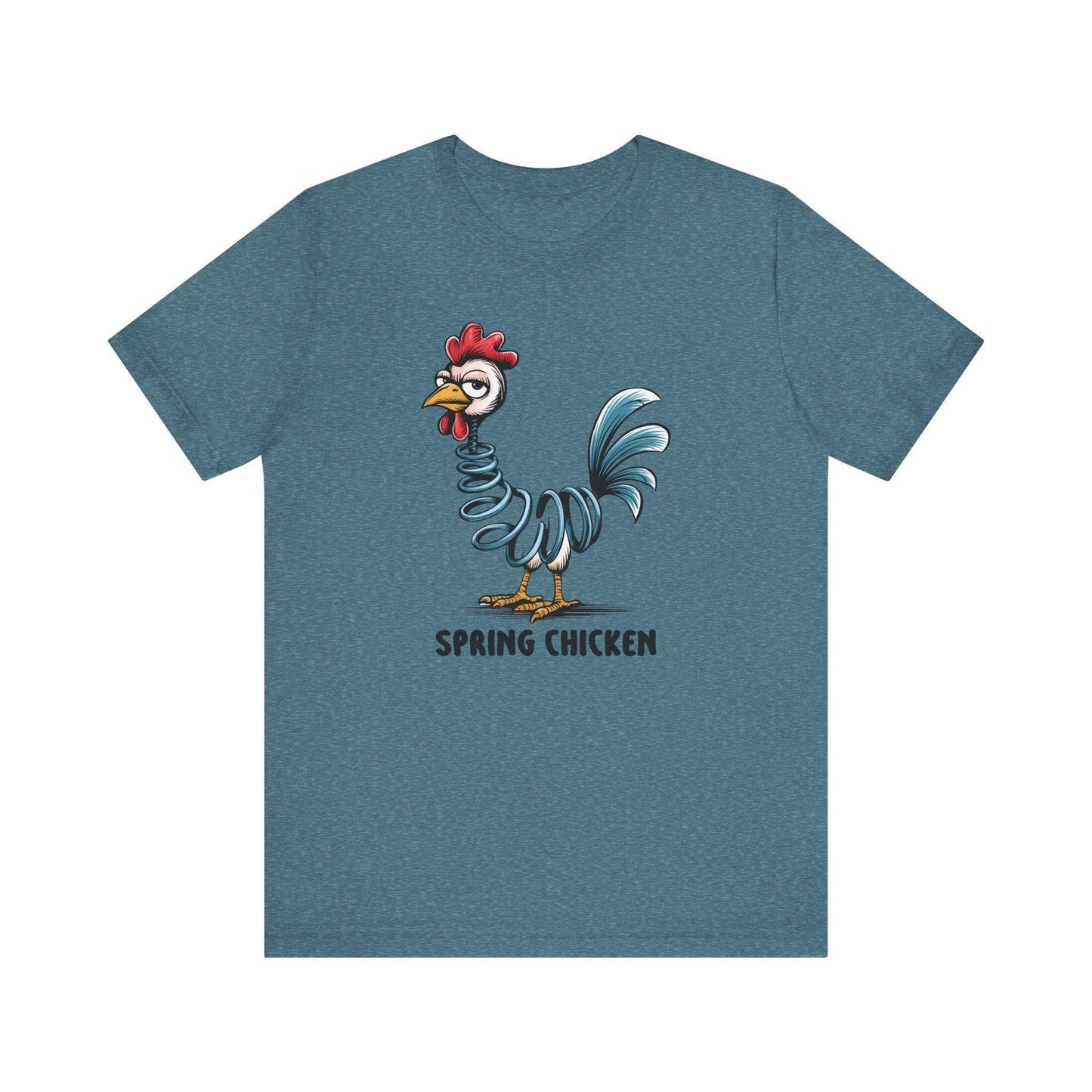 Spring Chicken Funny T-Shirt - Clever Pun Graphic Tee - Goateez Style