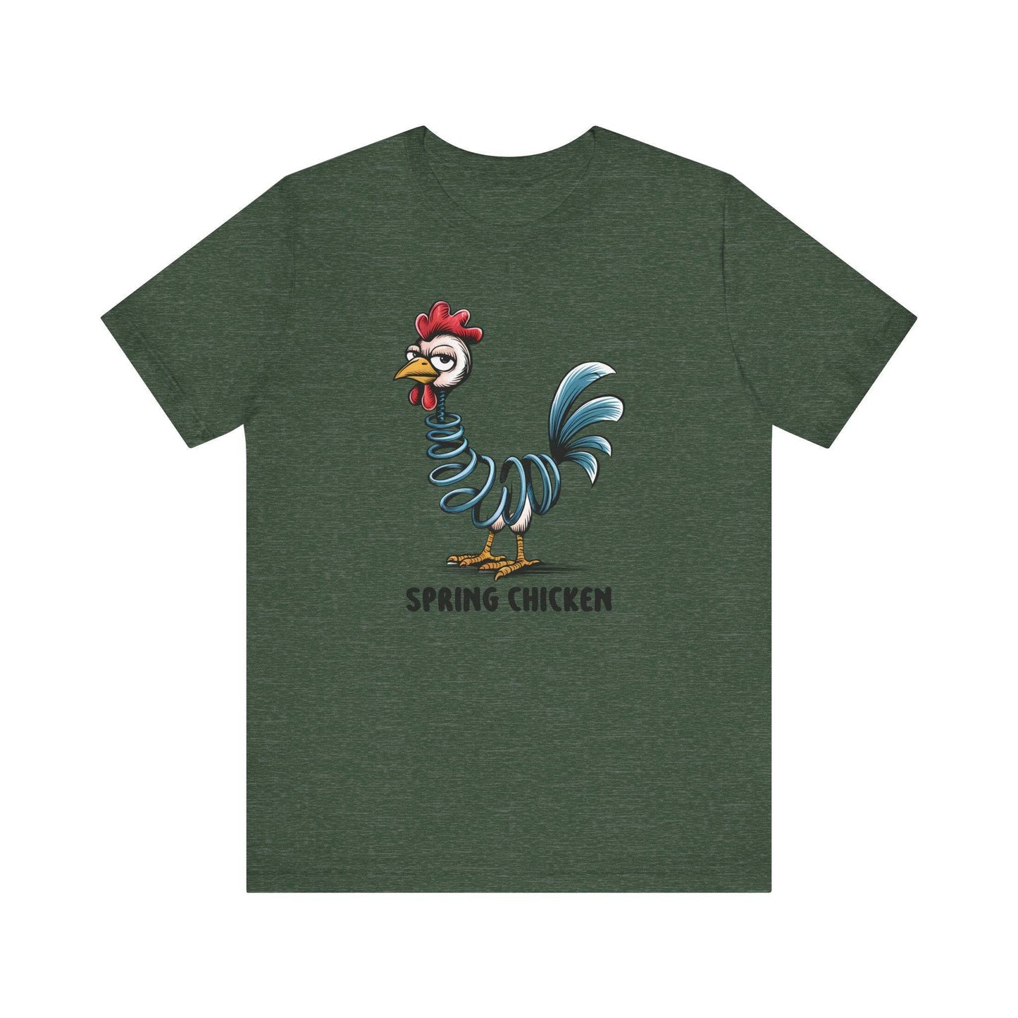 Spring Chicken Funny T-Shirt - Clever Pun Graphic Tee - Goateez Style