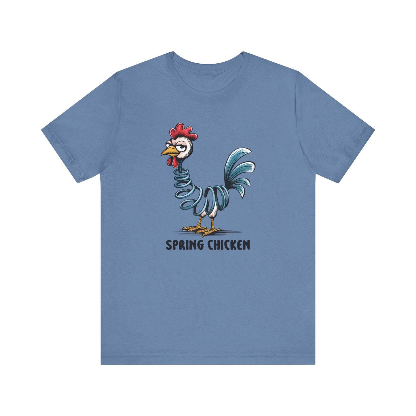 Spring Chicken Funny T-Shirt - Clever Pun Graphic Tee - Goateez Style