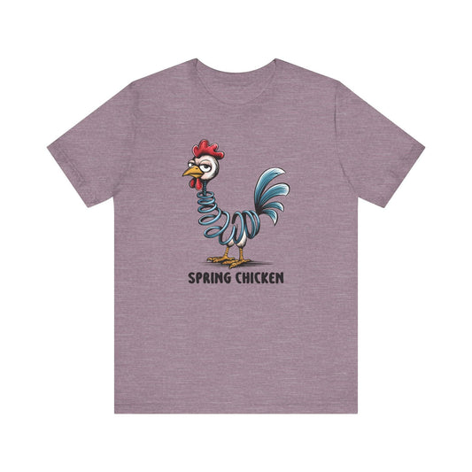 Spring Chicken Funny T-Shirt - Clever Pun Graphic Tee - Goateez Style