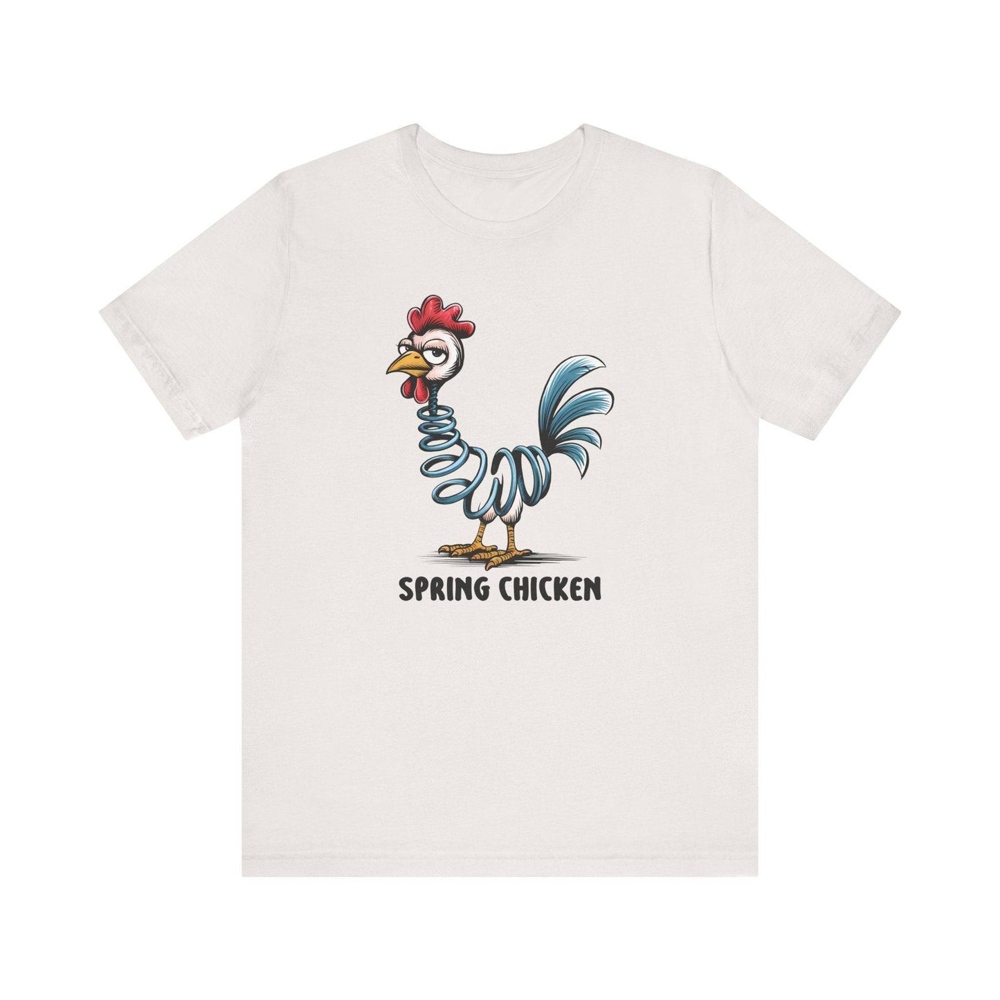 Spring Chicken Funny T-Shirt - Clever Pun Graphic Tee - Goateez Style